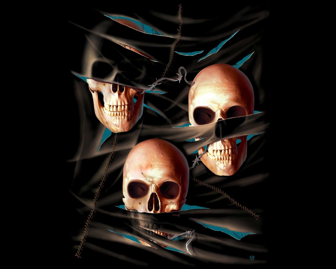 Mobile HD Wallpaper Occult skull, dark