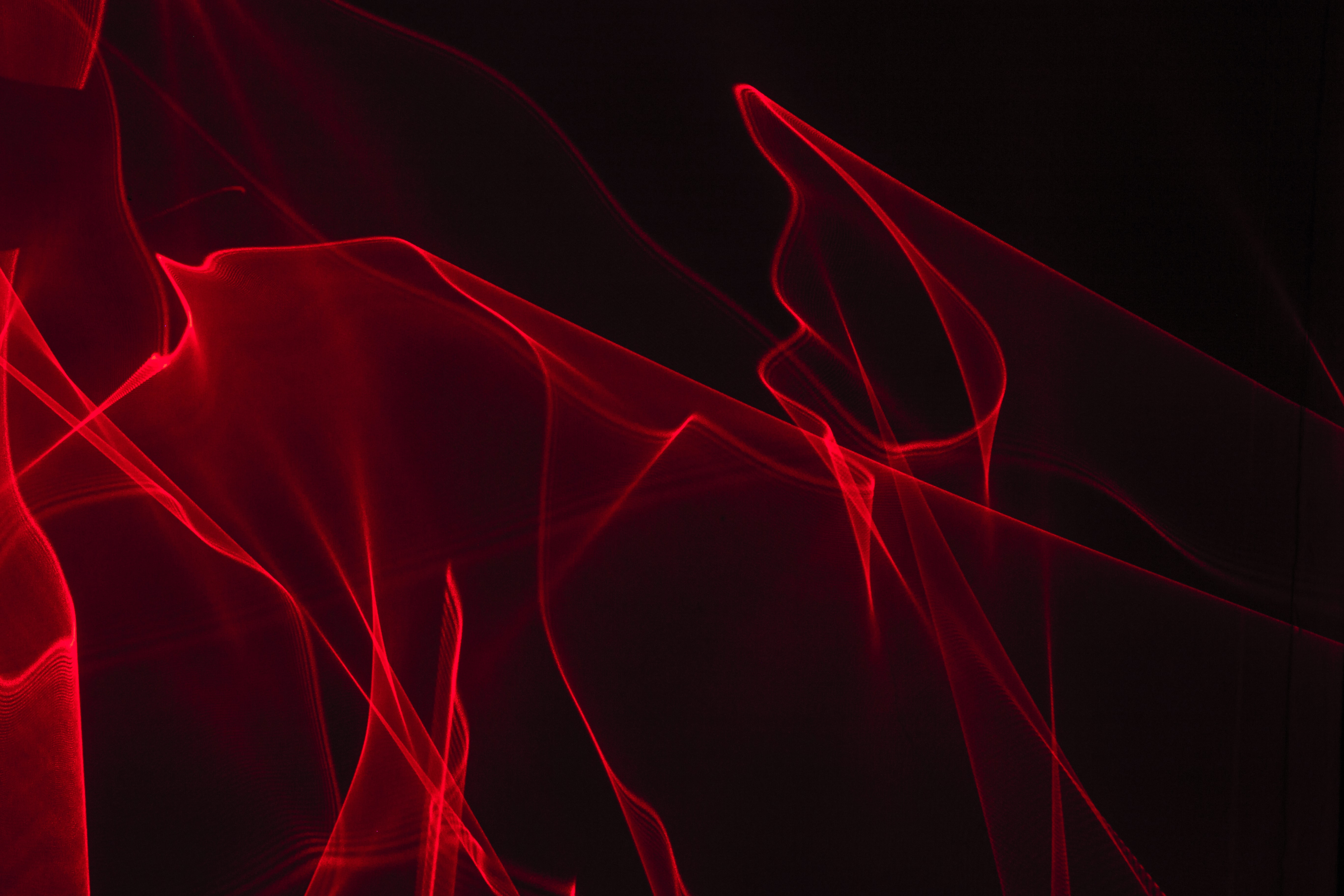 lines, abstract, neon, red, long exposure, freezelight 4K