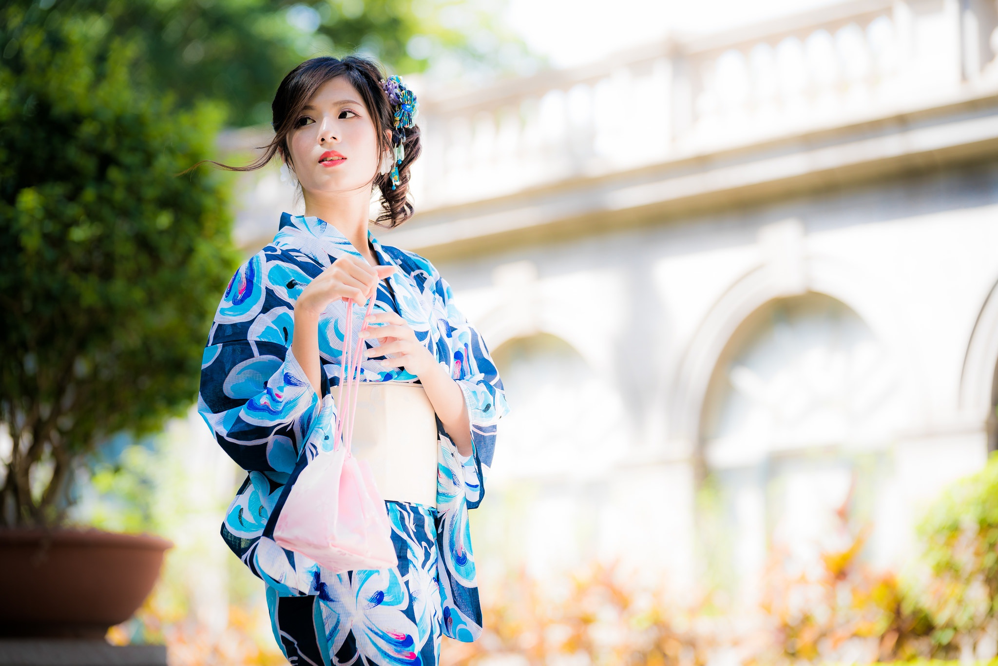 Красивые японки в кимоно