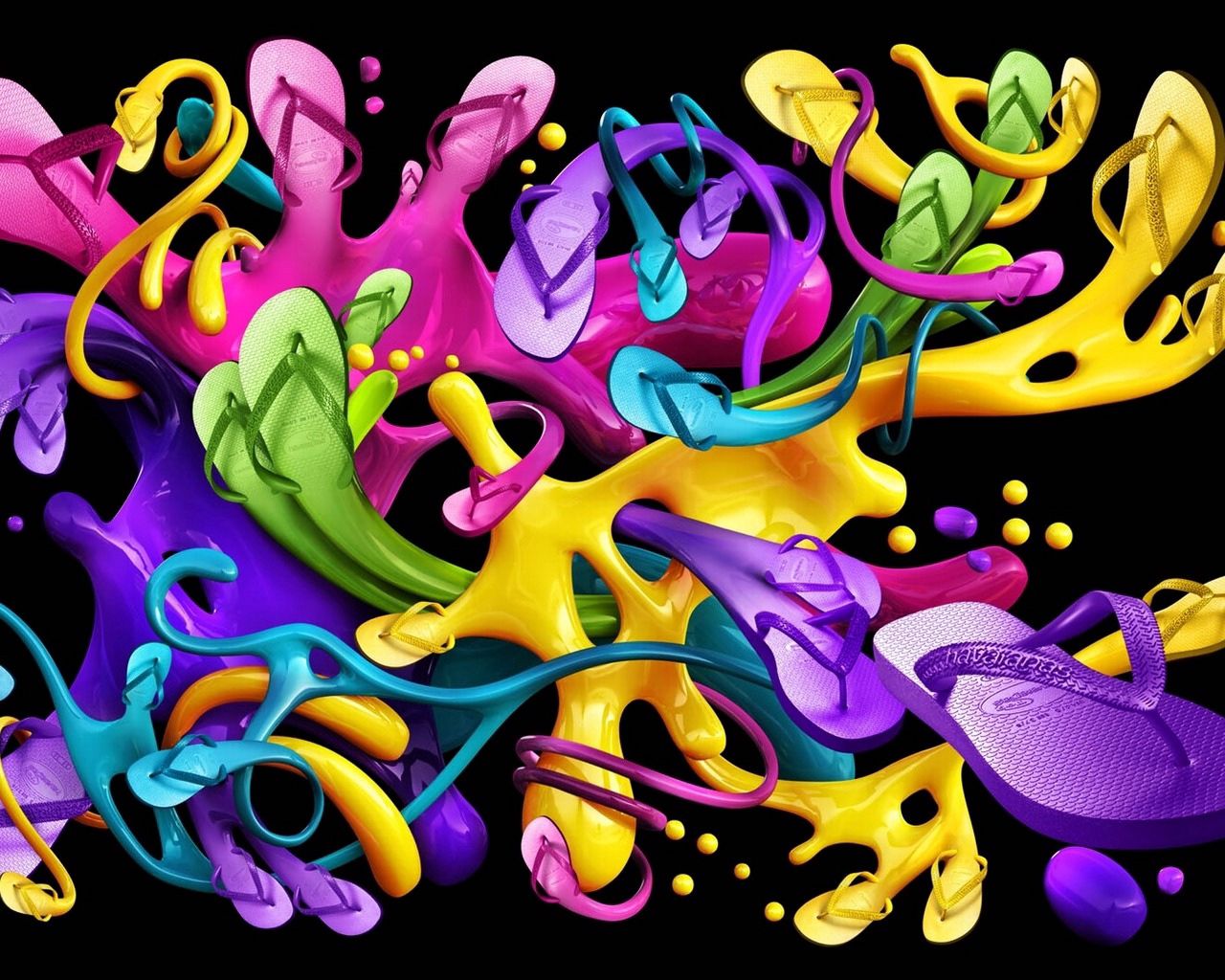 motley, abstract, bright, multicolored, picture, drawing, marco UHD