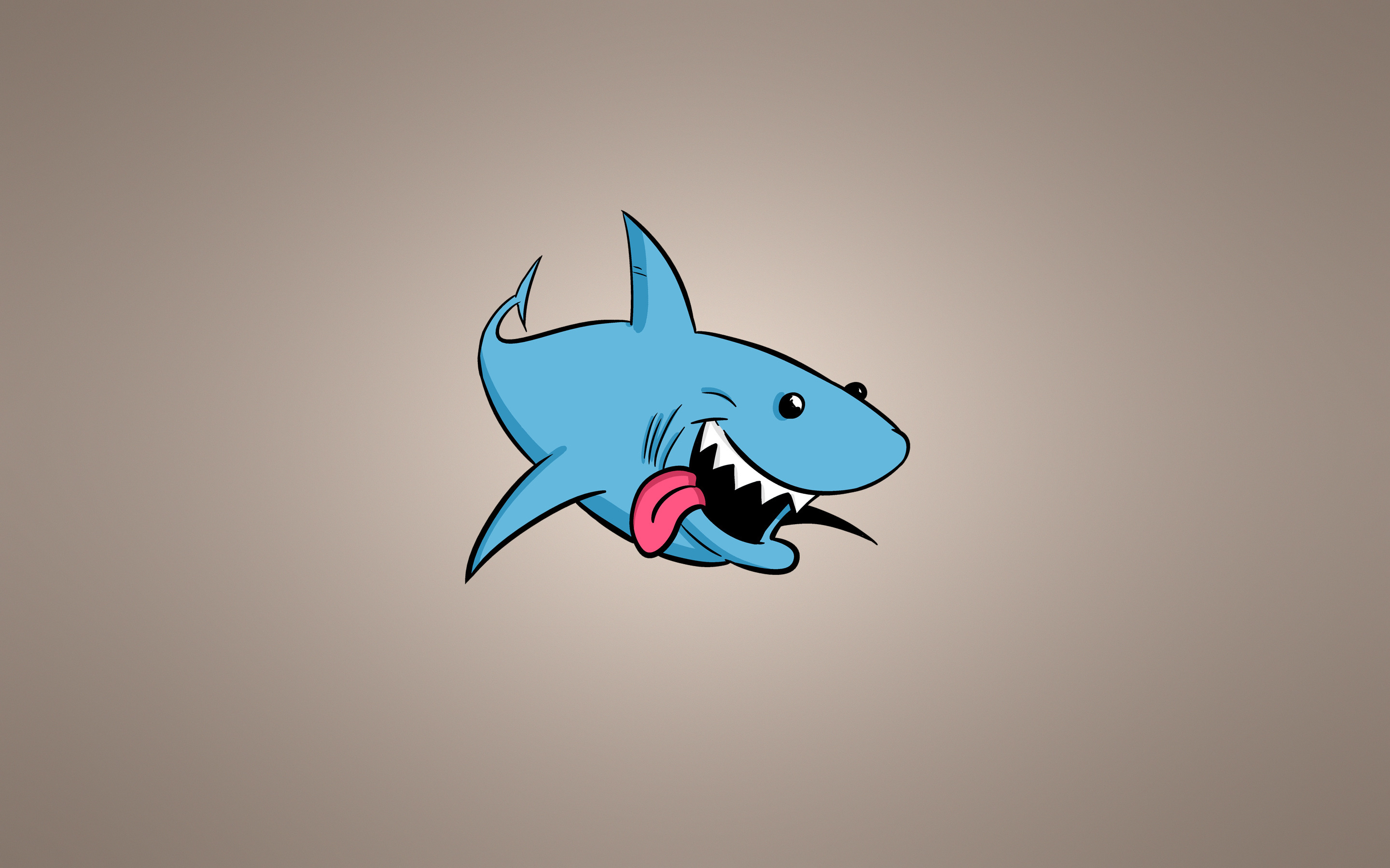 background, vector, art, protruding tongue, tongue stuck out, shark Phone Background