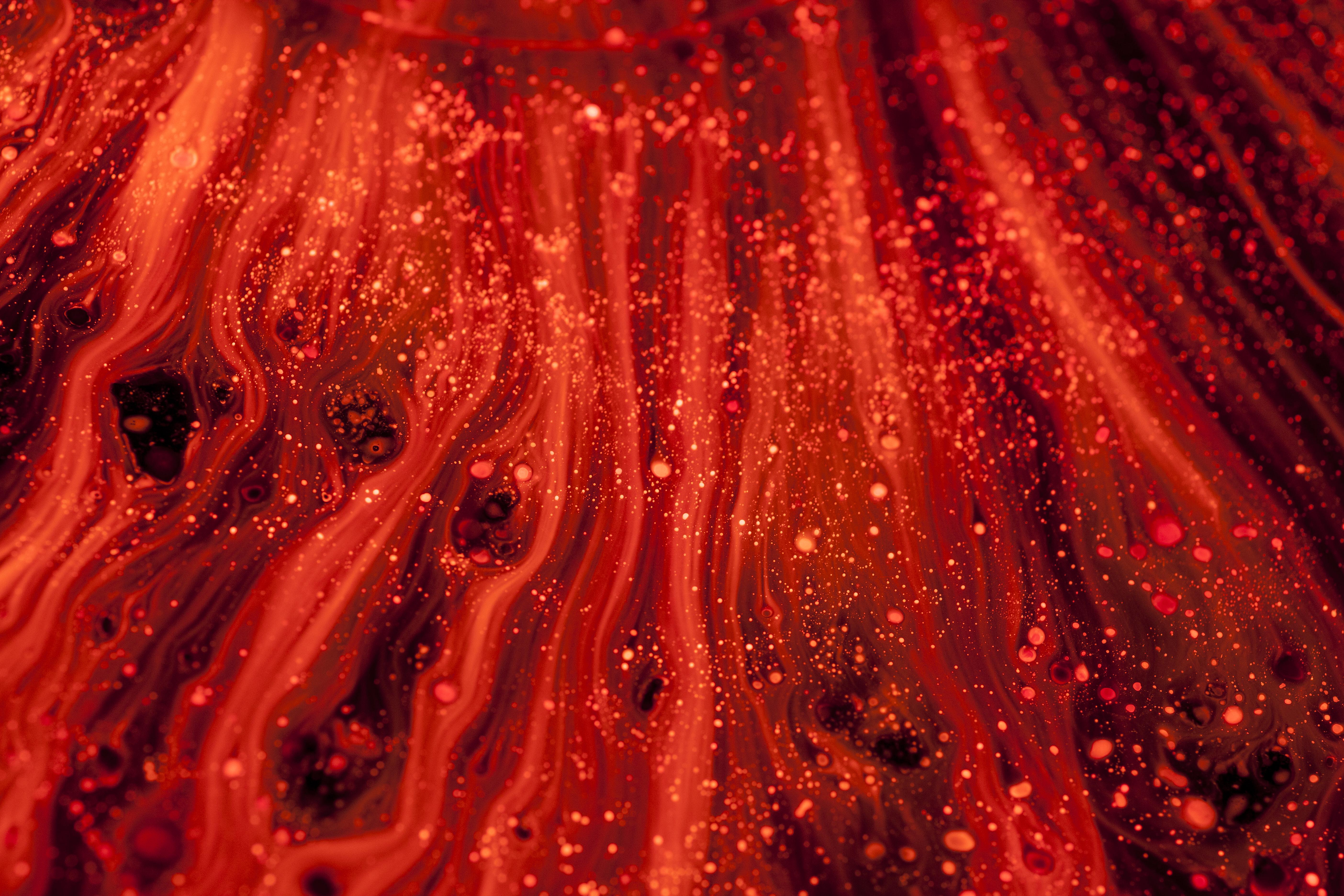 96735 download wallpaper abstract, red, bright, liquid, tinsel, sequins screensavers and pictures for free