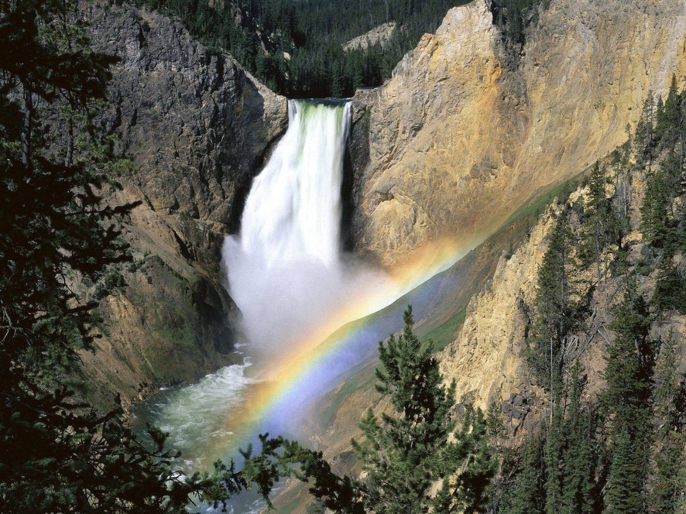 landscape, waterfalls Rainbow Tablet Wallpapers