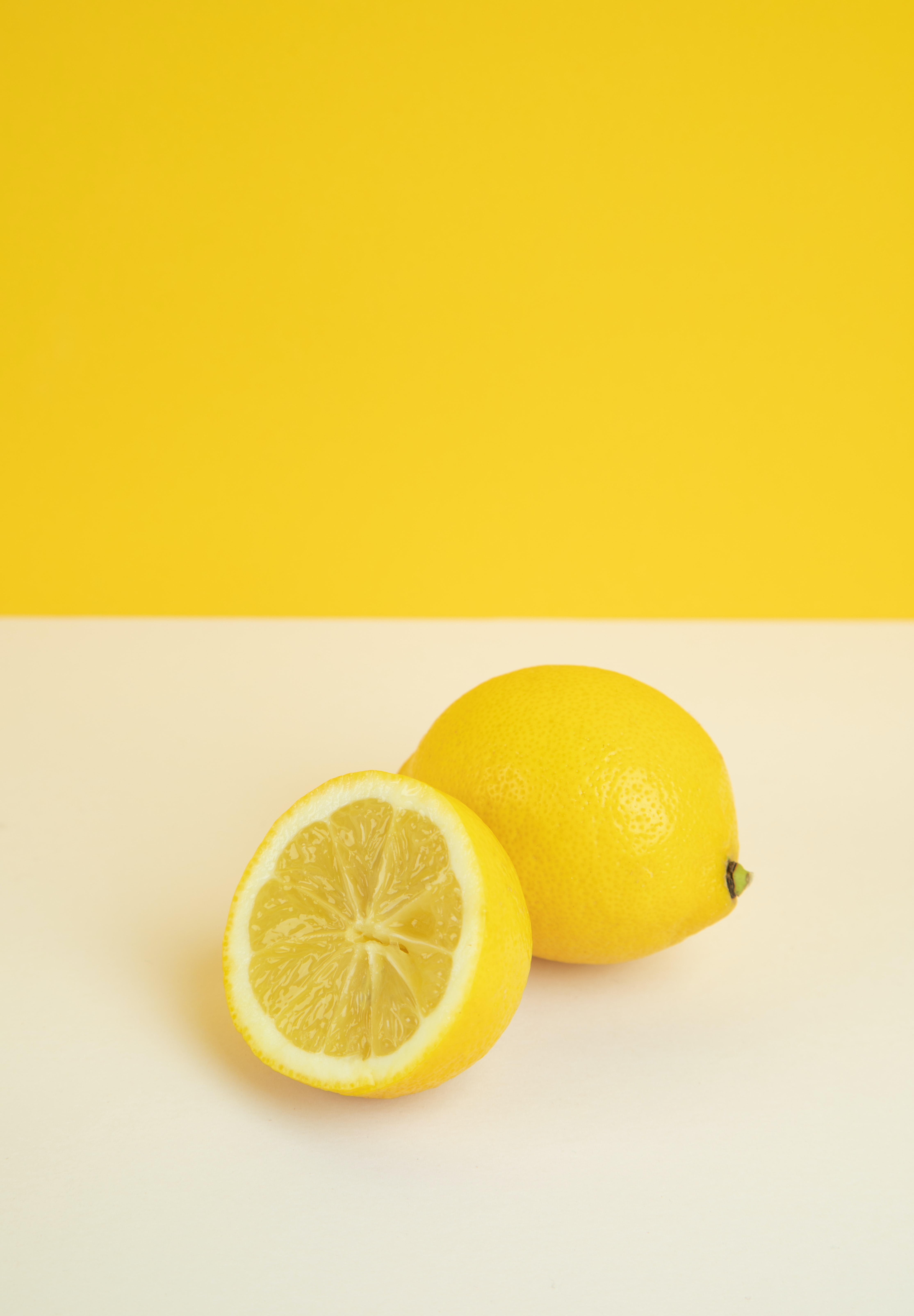 fruit, food, yellow, minimalism, lemon, citrus