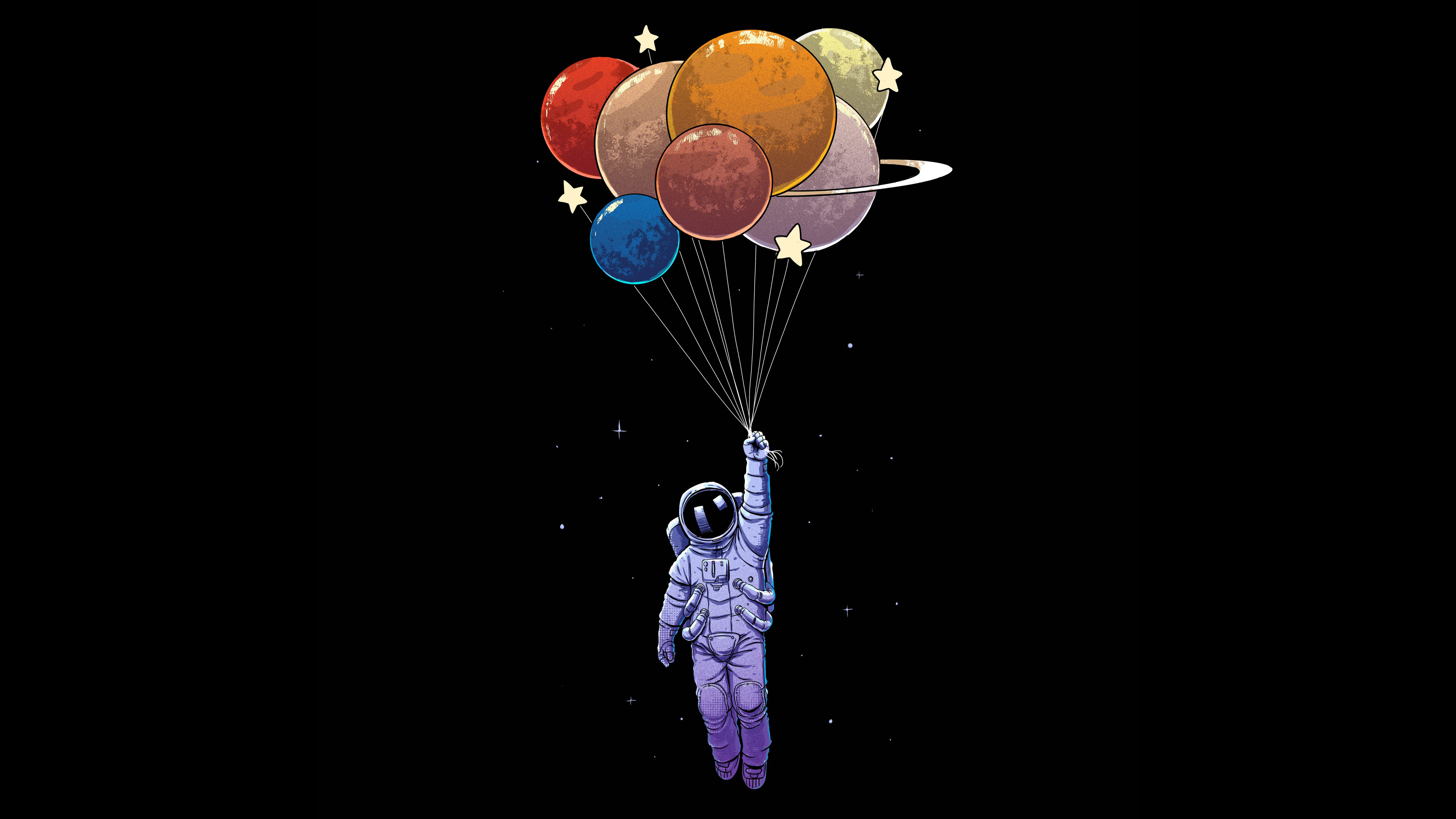 astronaut, balloon, sci fi, spacesuit Free Stock Photo