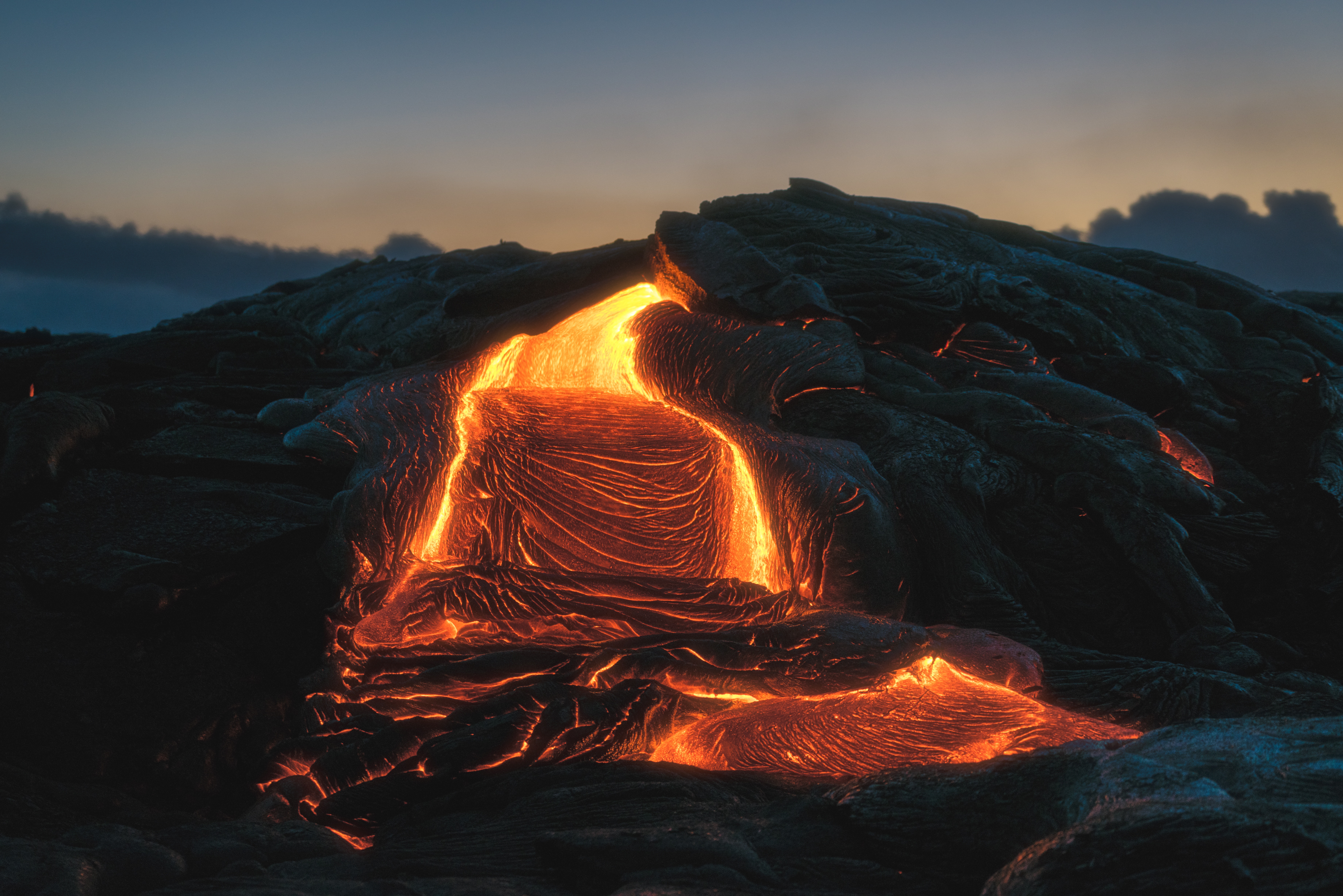 Smartphone Background fiery, lava, nature, fusion