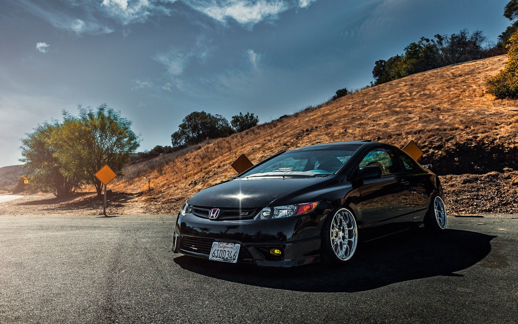 114467 Screensavers and Wallpapers Honda for phone. Download honda, cars, black, side view, civic, si pictures for free