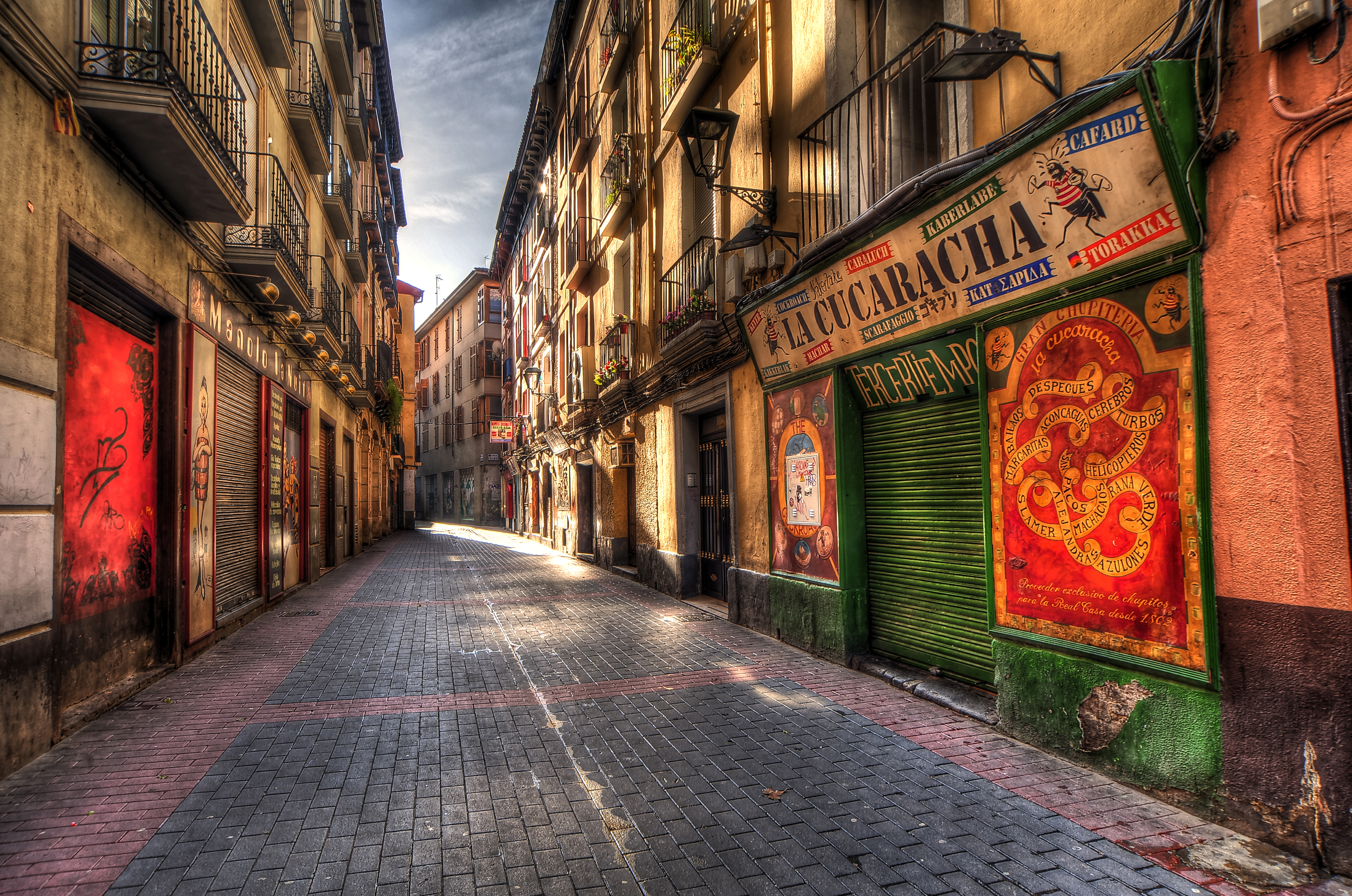 spain, man made, street, alley, building