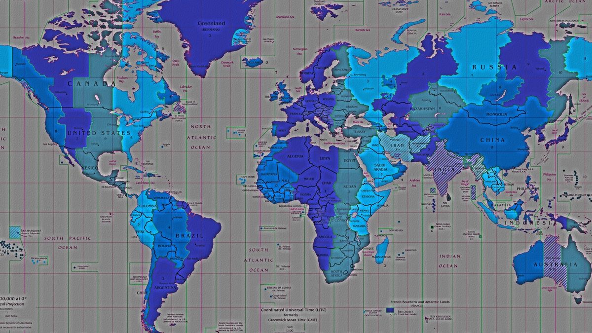 Карта мирового времени онлайн в реальном времени