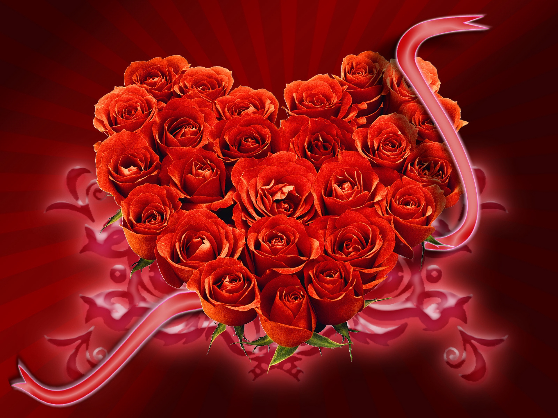 HD desktop wallpaper: Love, Rose, Heart, Artistic, Red Flower, Heart Shaped download  free picture #811439