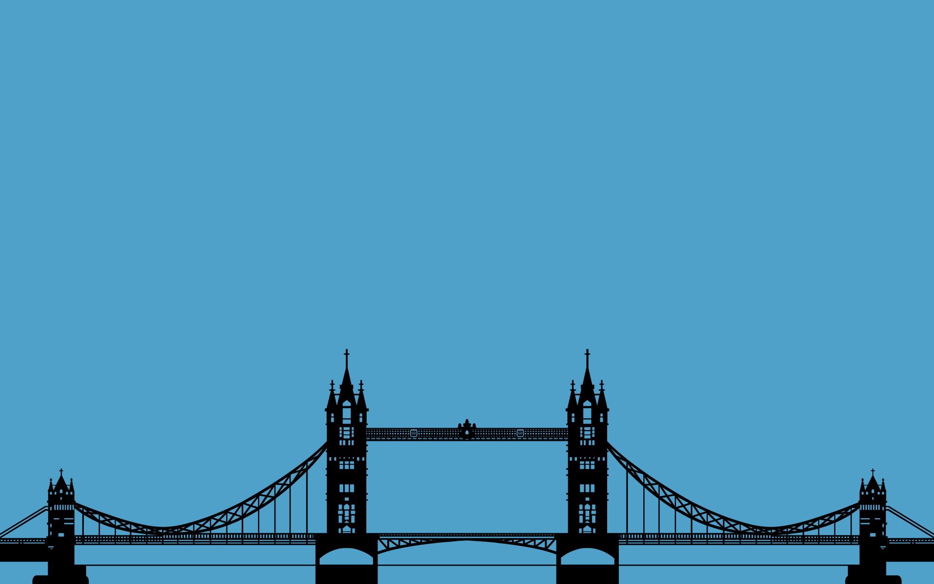 Phone Background Full HD london, bridge, minimalism