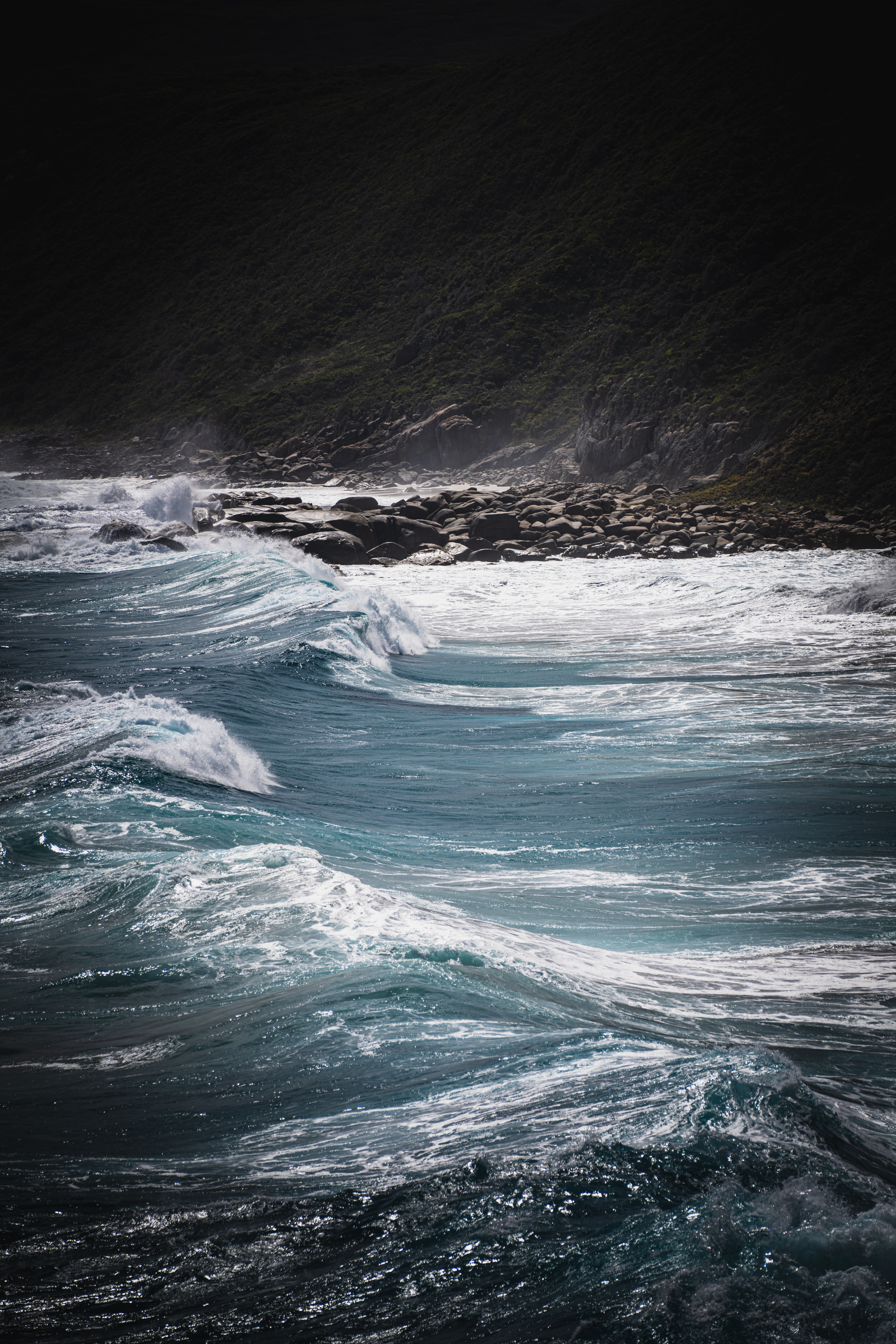 waves, ocean, nature, coast Full HD