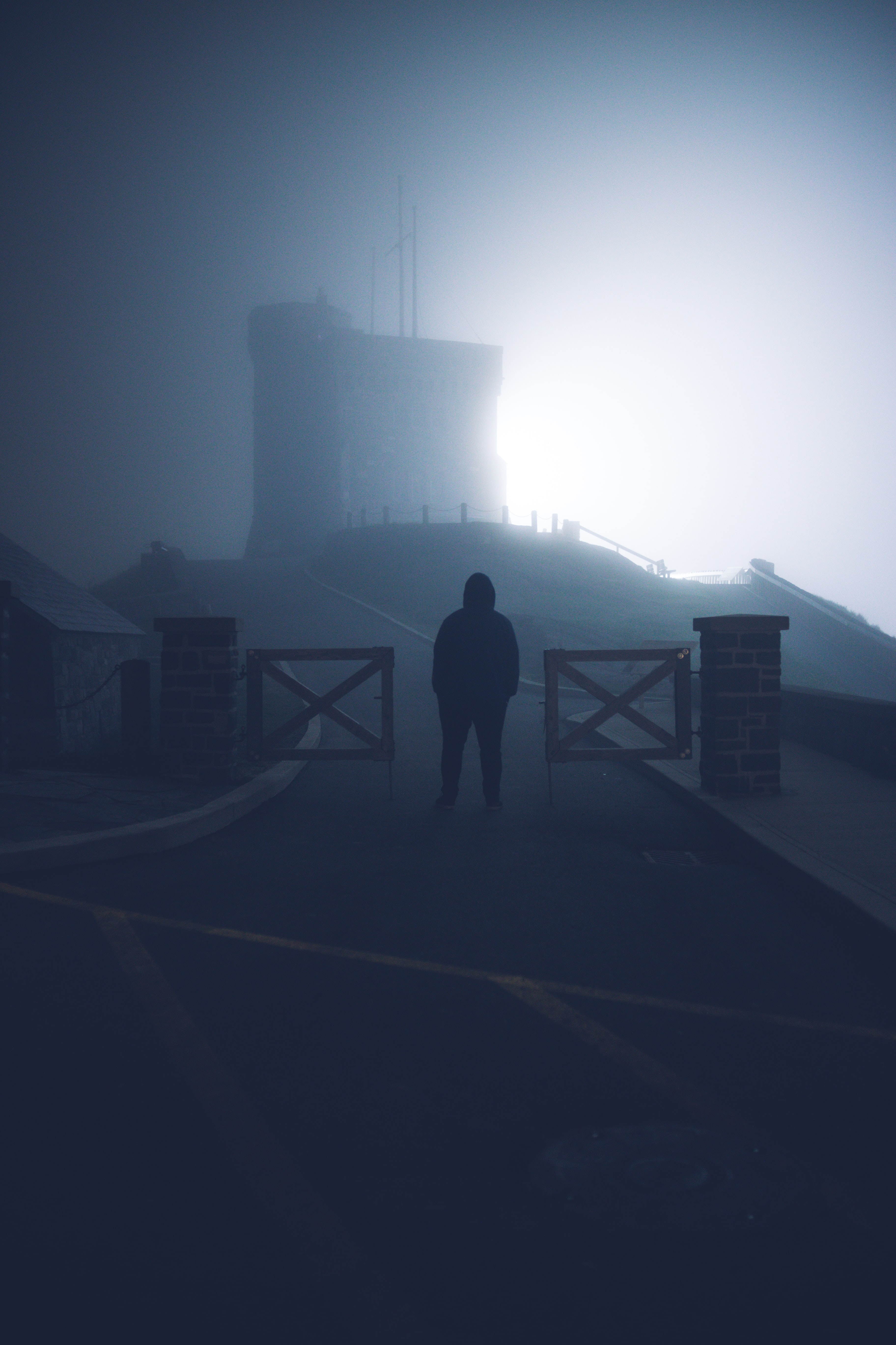 sadness, nature, silhouette, fog, loneliness, alone, lonely, sorrow Full HD