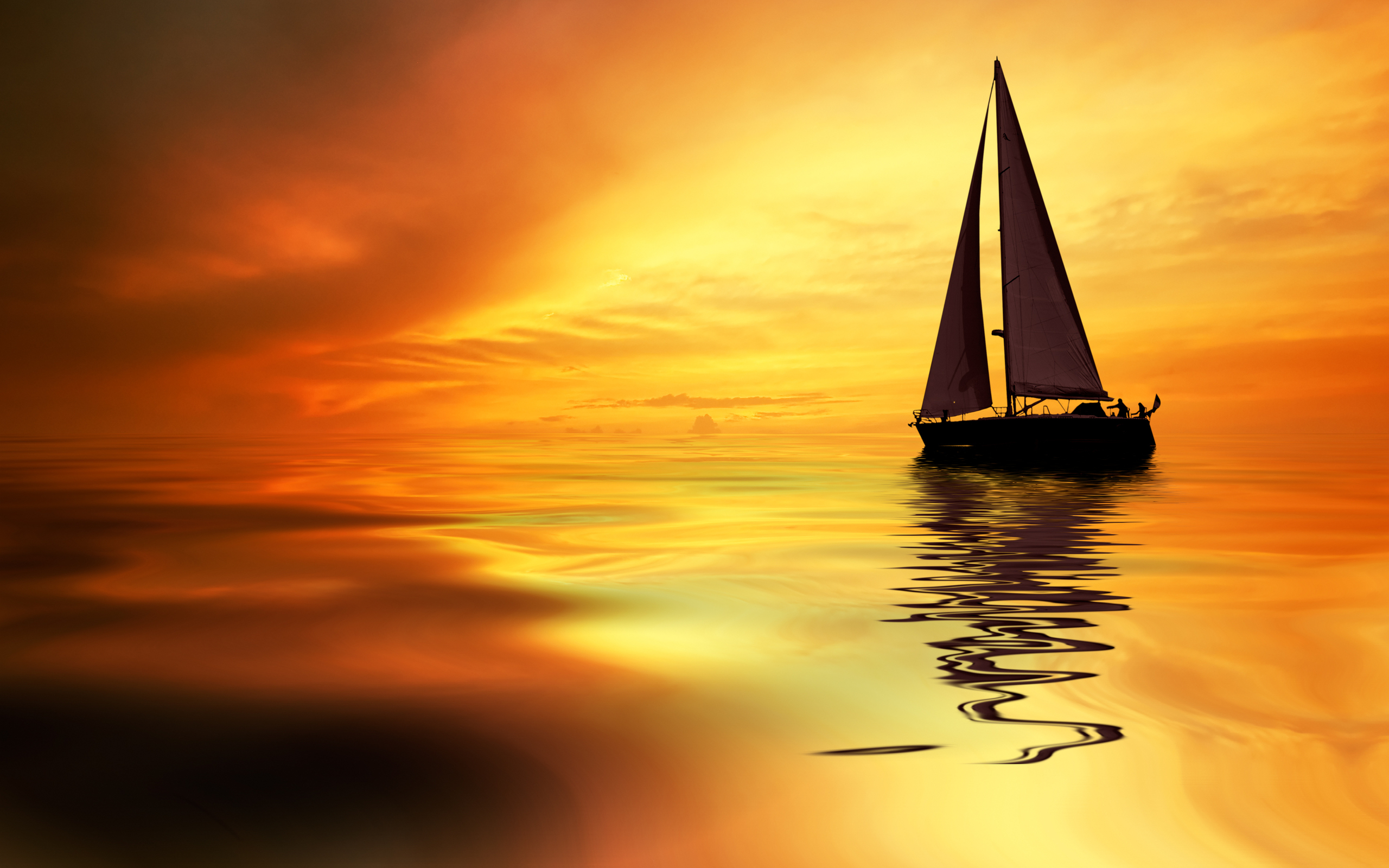 boat, yacht, vehicles, sailboat, sun, sunset Aesthetic wallpaper