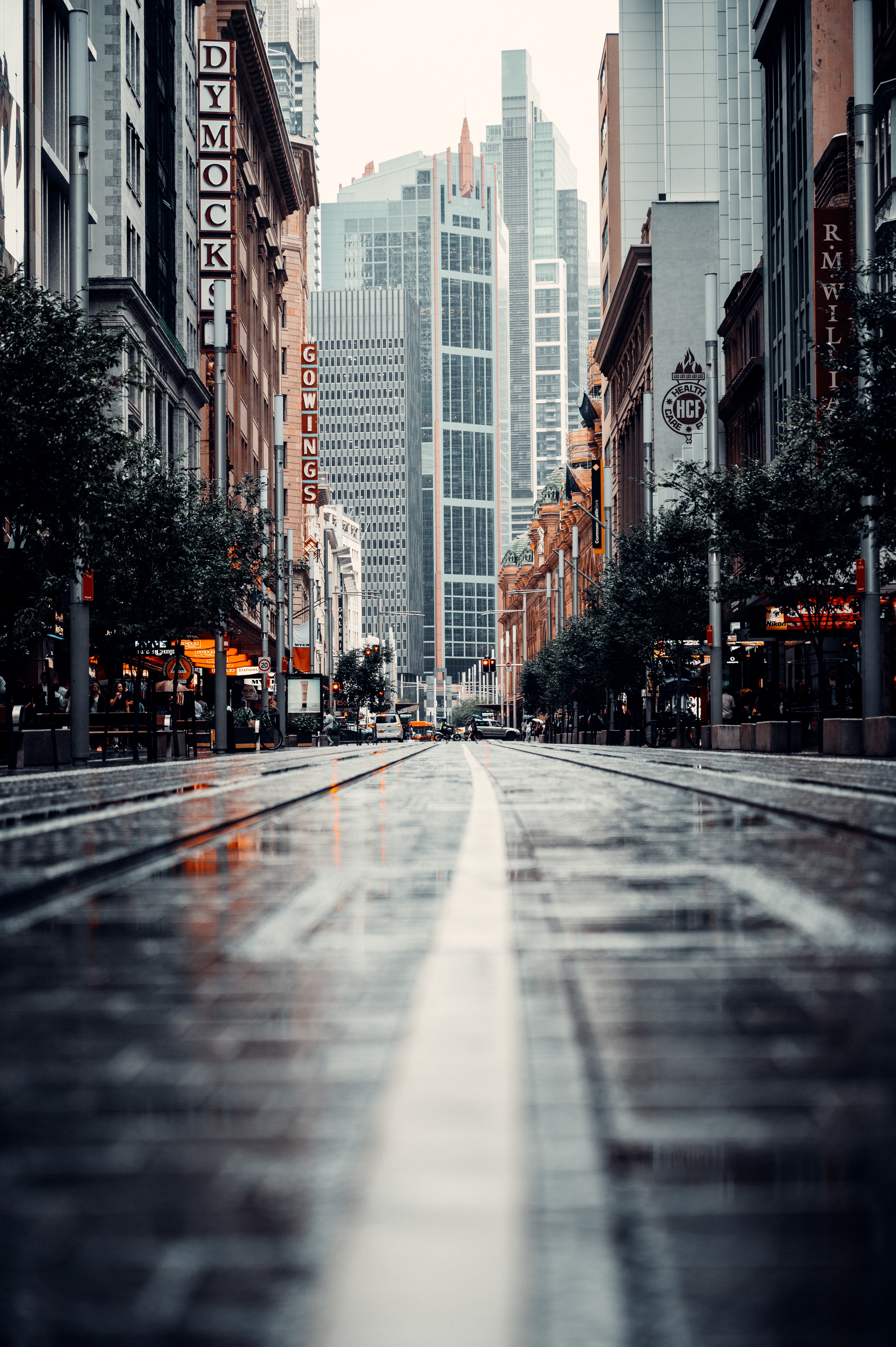 city, street, cities, building, road Phone Background