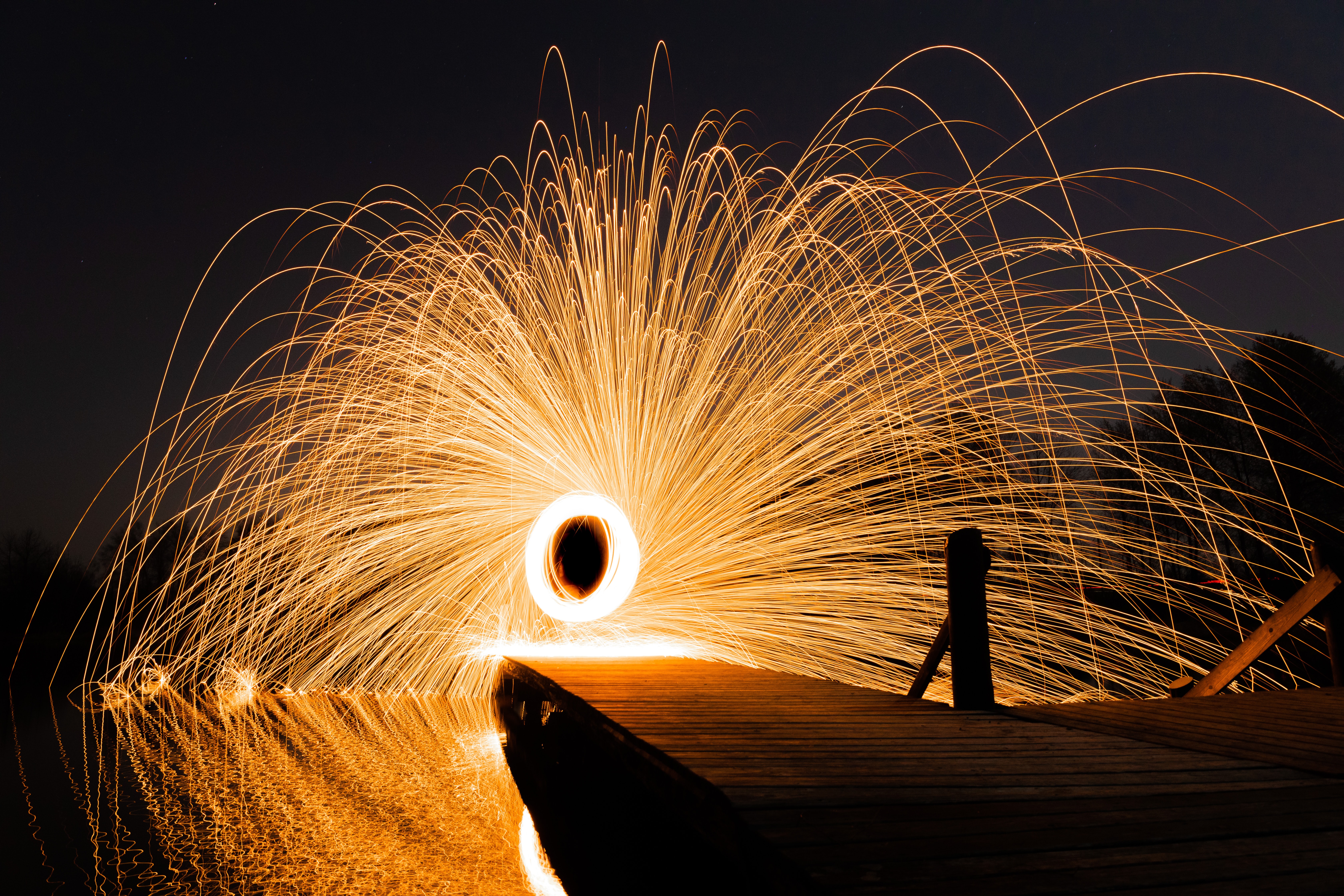shine, dark, light, sparks, traffic, movement, long exposure, freezelight, circle cell phone wallpapers