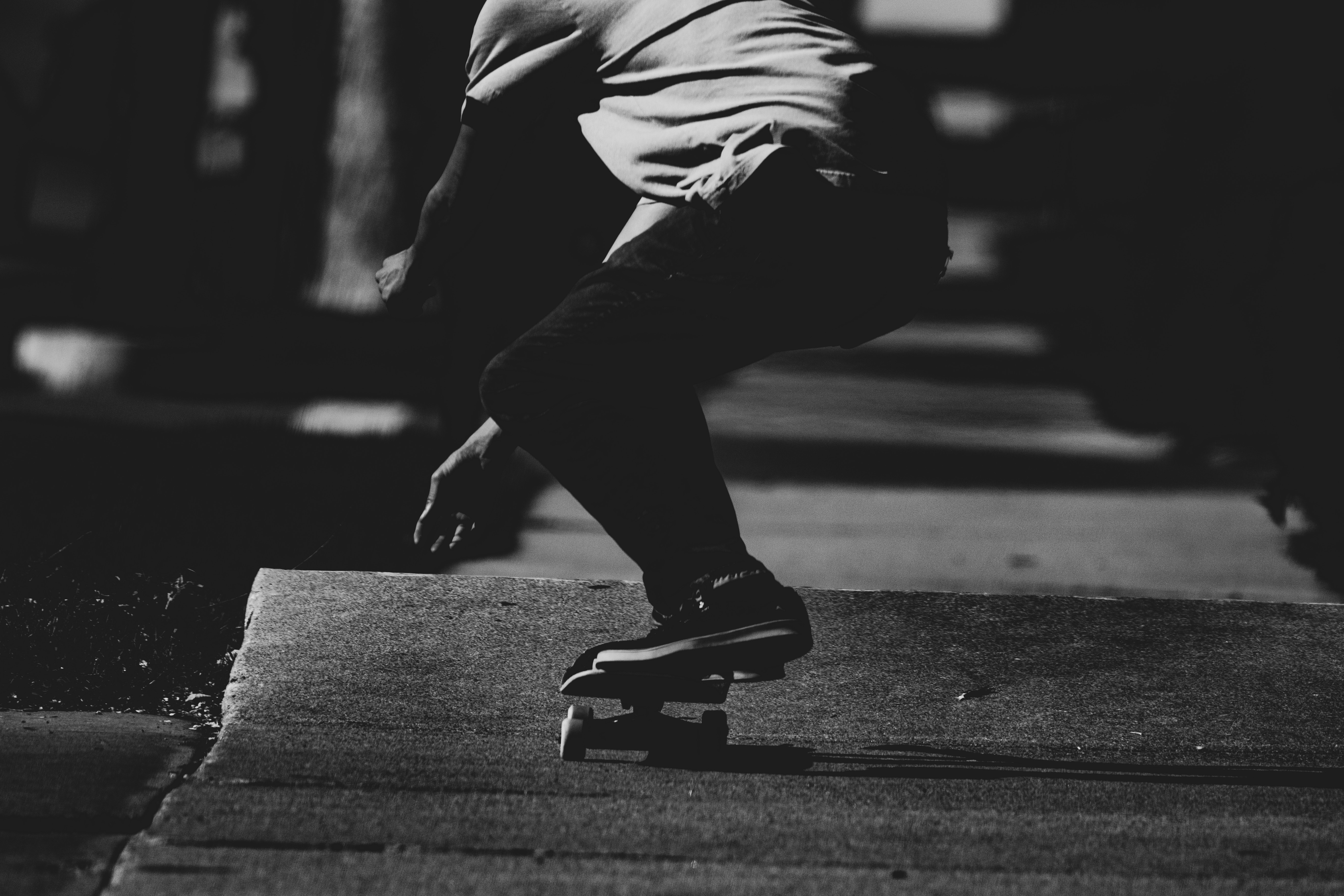 dark, skateboarder, chb, asphalt Ultrawide Wallpapers