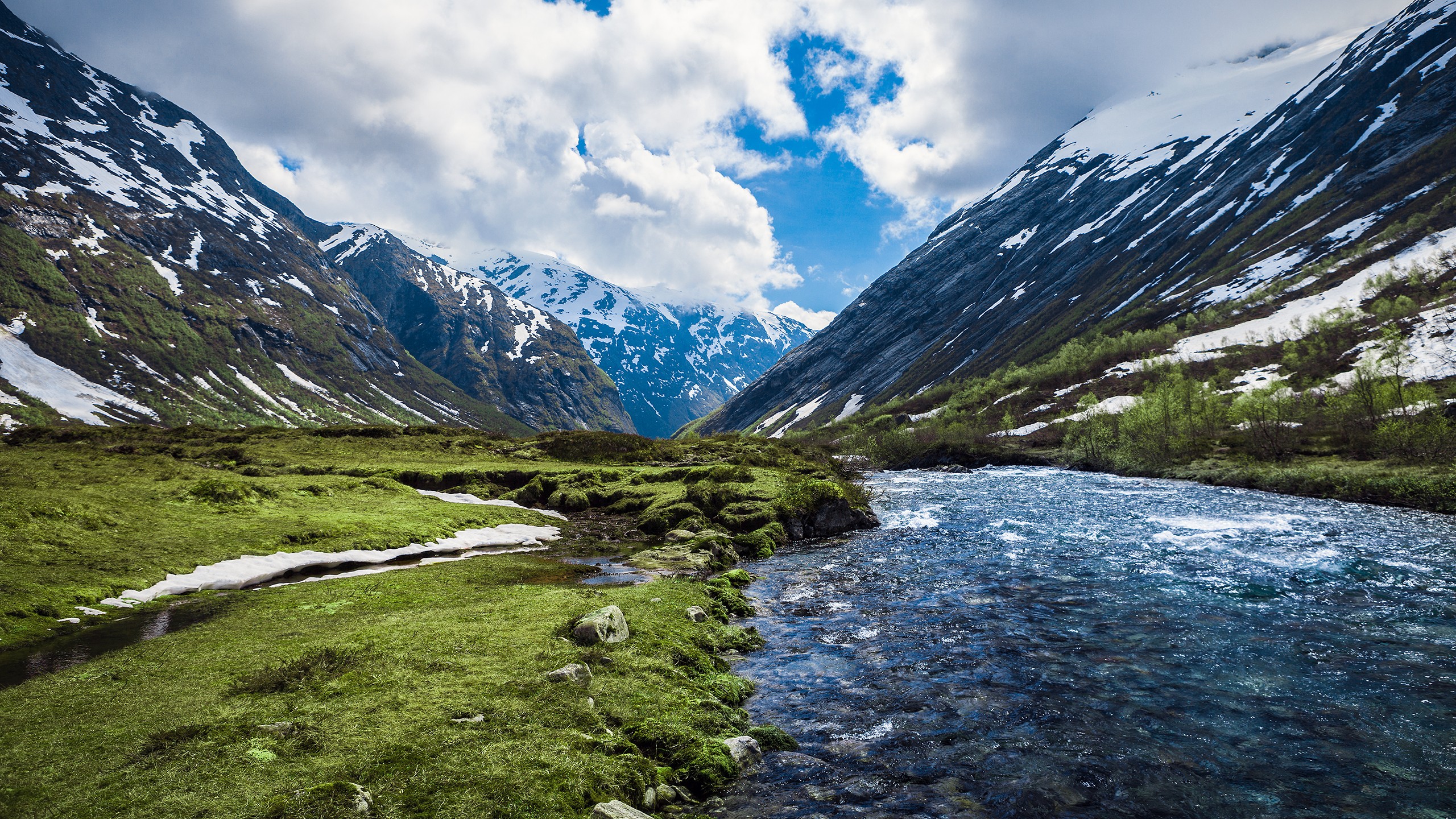 HD desktop wallpaper: Landscape, Nature, Mountain, Earth, Norway, Valley,  River download free picture #681384