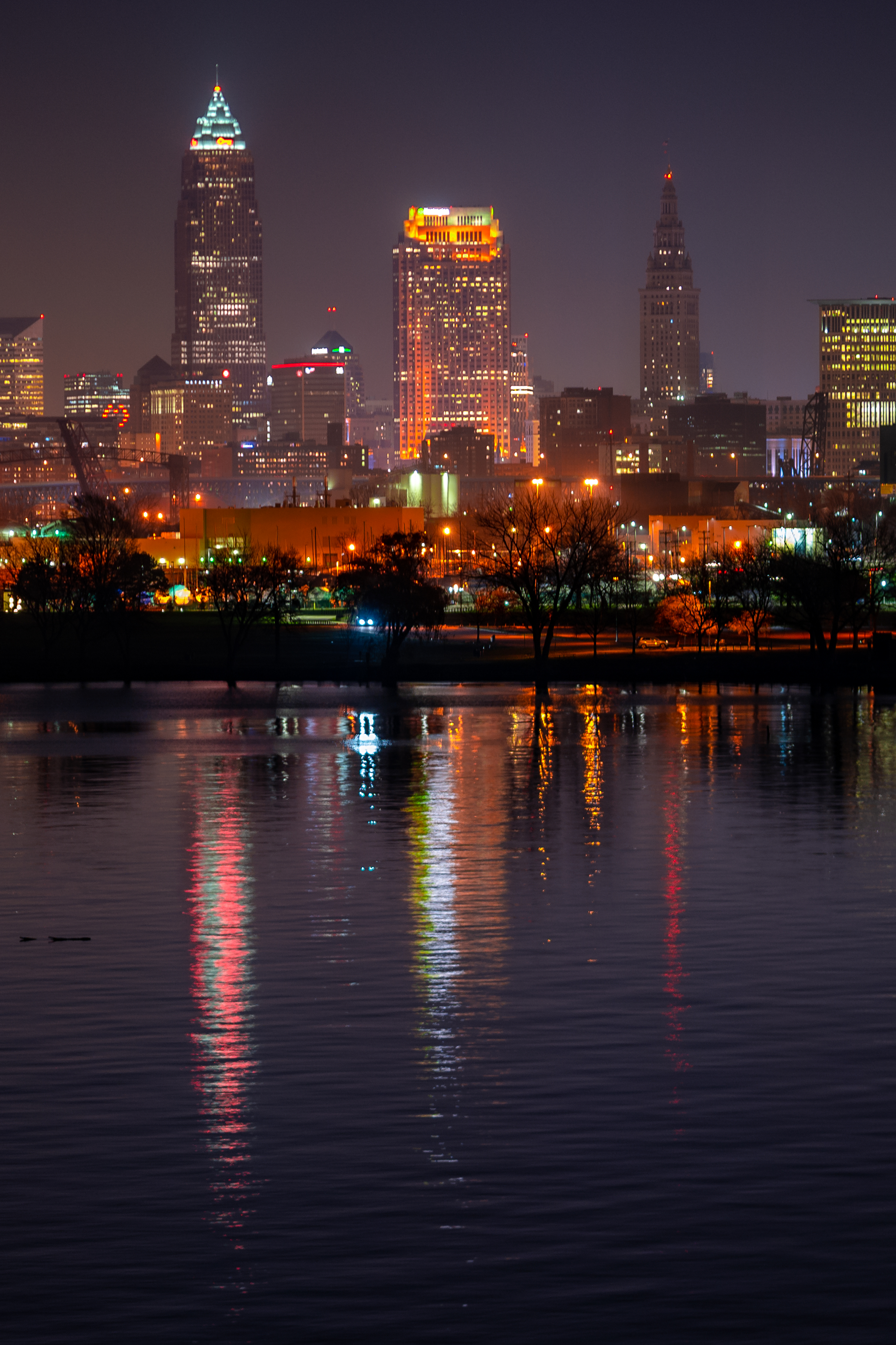 reflection, water, city, cities Panoramic Wallpapers