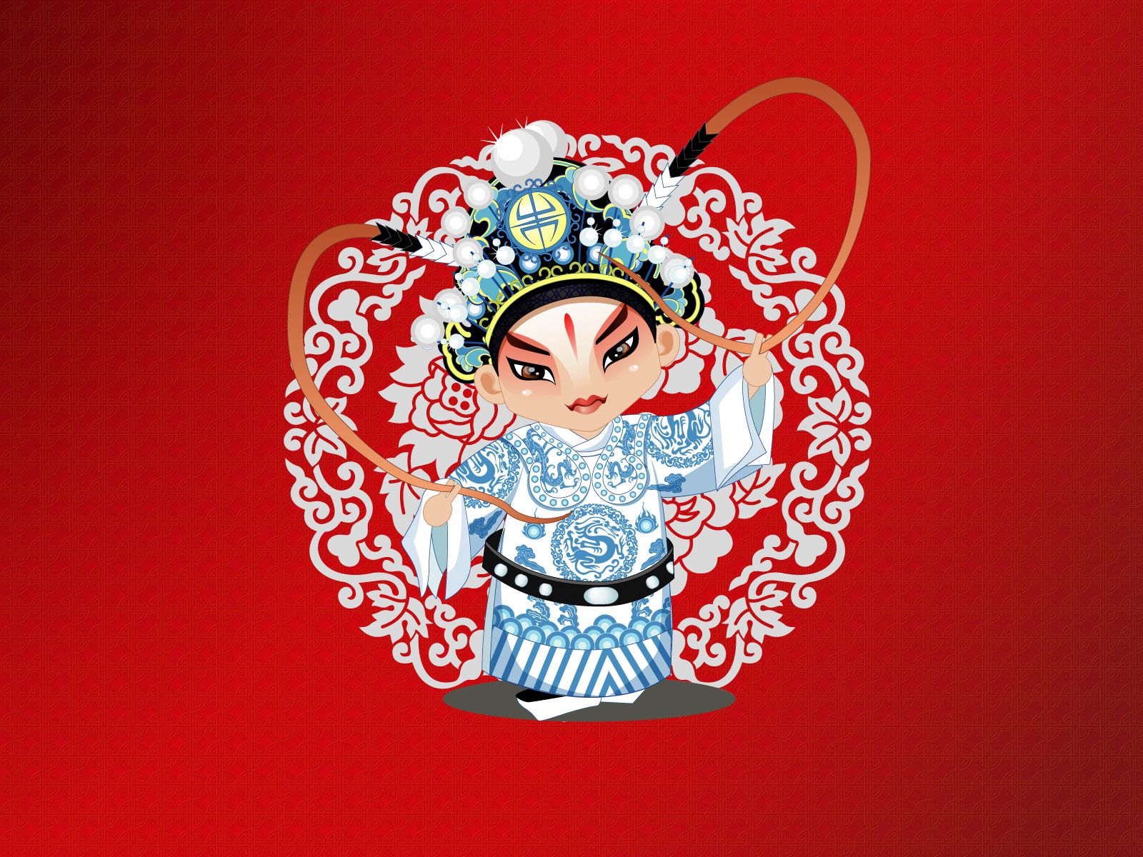 costume, vector, music, beijing opera Dance HD Android Wallpapers