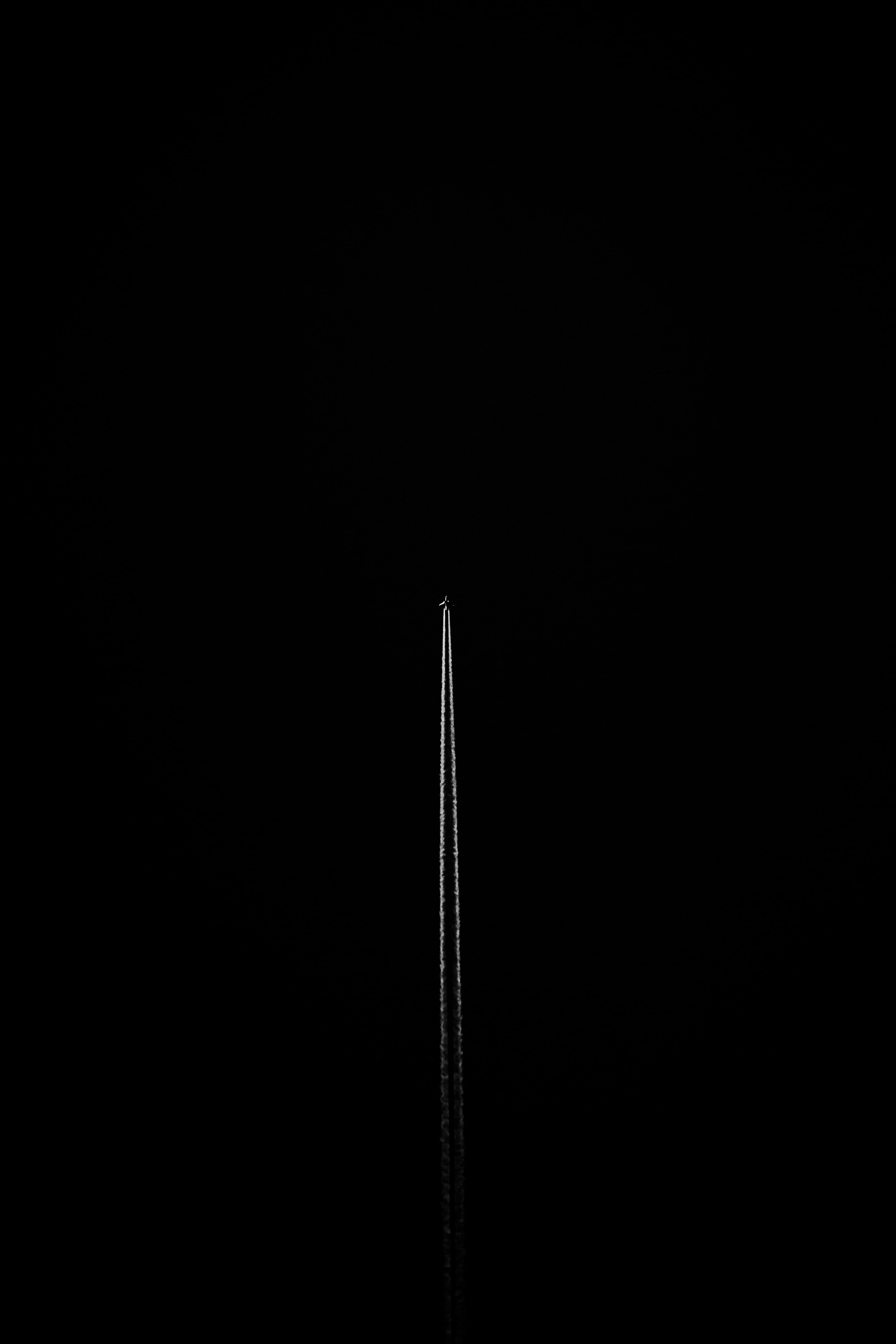 Mobile wallpaper: Up, Dark, Top, Flight, Airplane, Plane, 120352 download  the picture for free.
