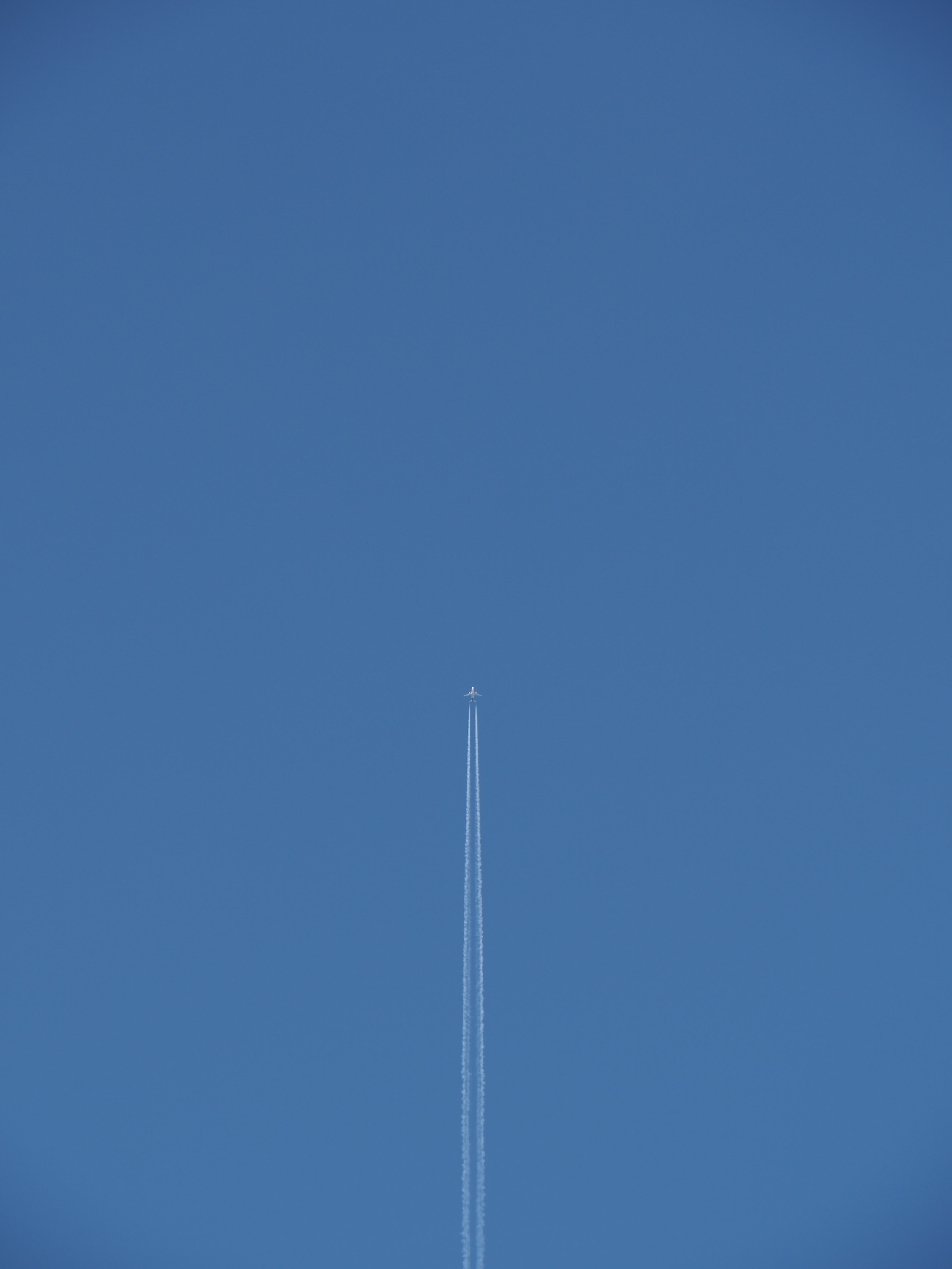 airplane, plane, sky, miscellanea, miscellaneous, track, trace phone wallpaper