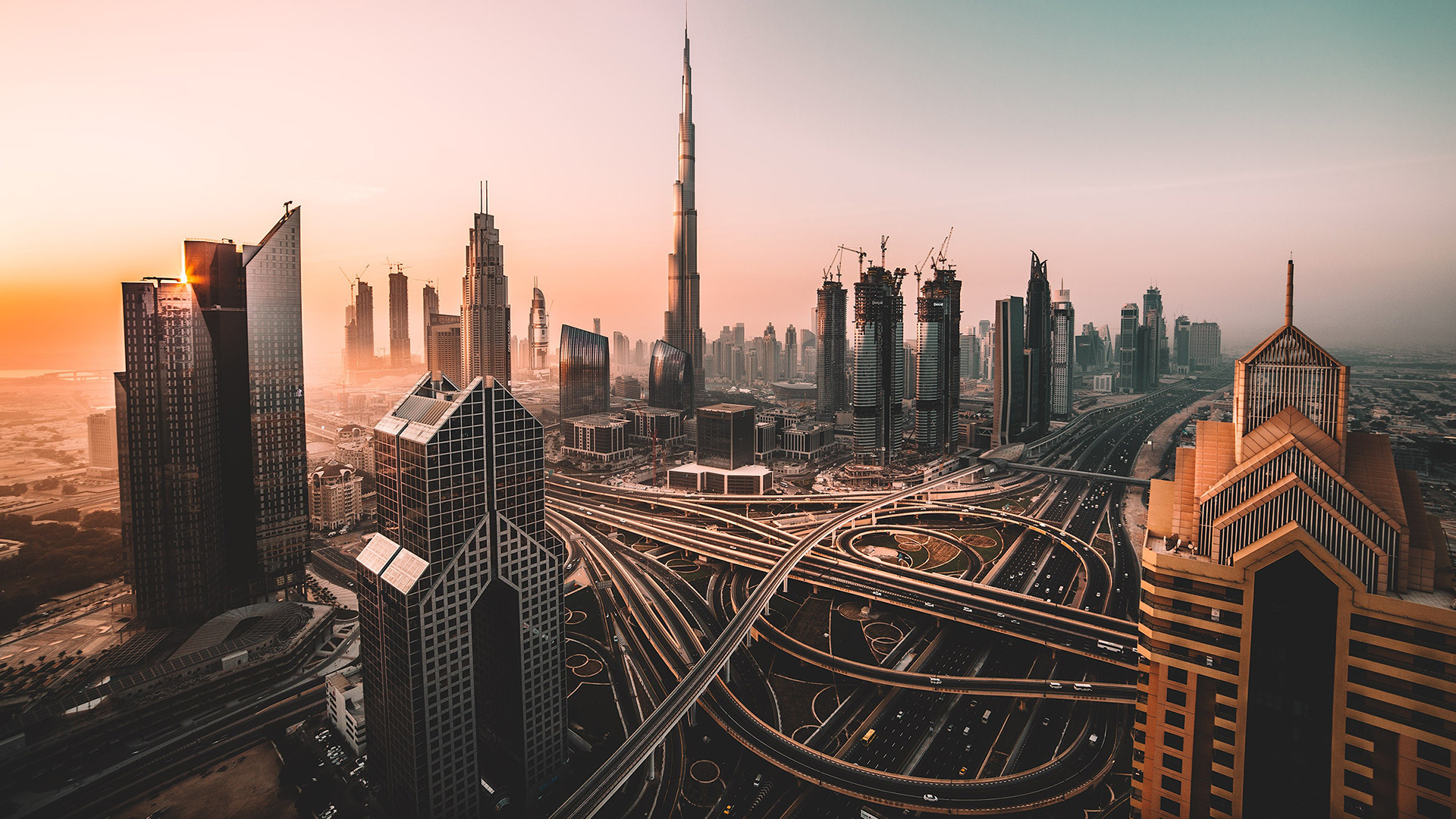 HD desktop wallpaper: Cities, Building, Fog, Dubai, Cityscape, Burj Khalifa,  Man Made download free picture #430996
