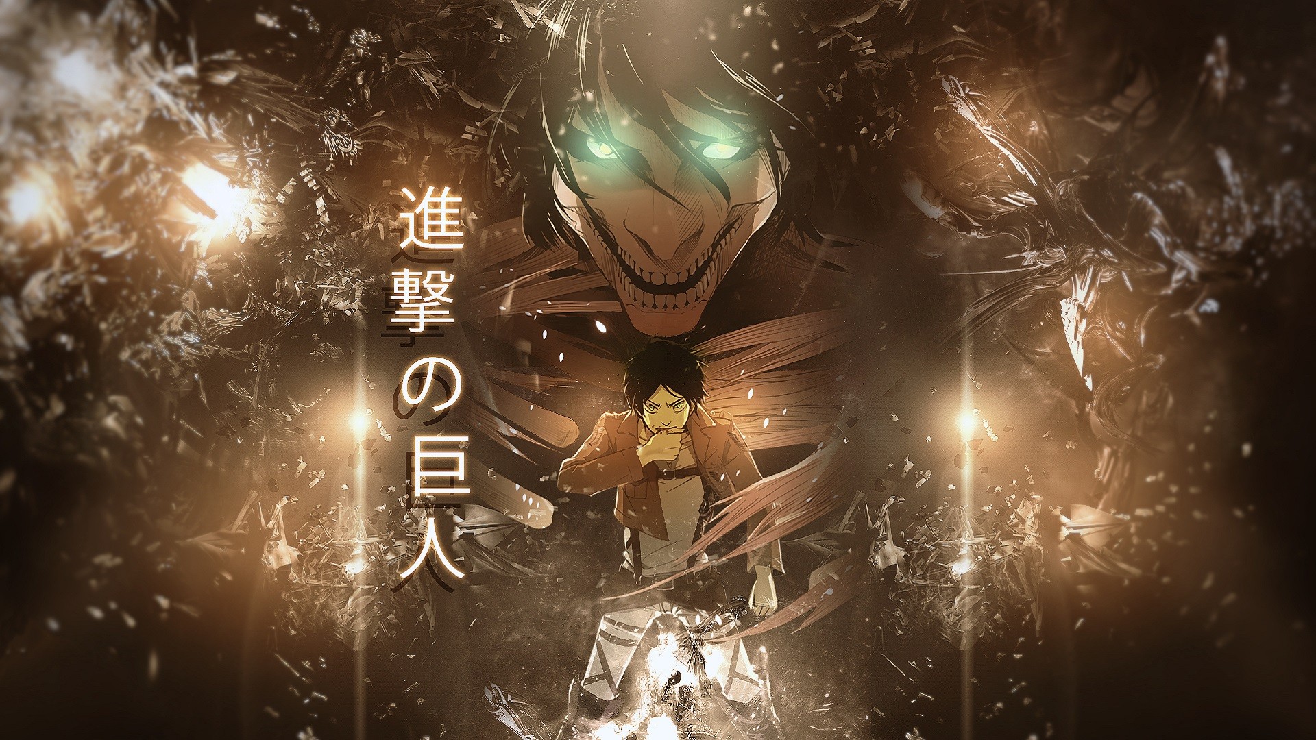 attack on titan, eren yeager, anime phone wallpaper