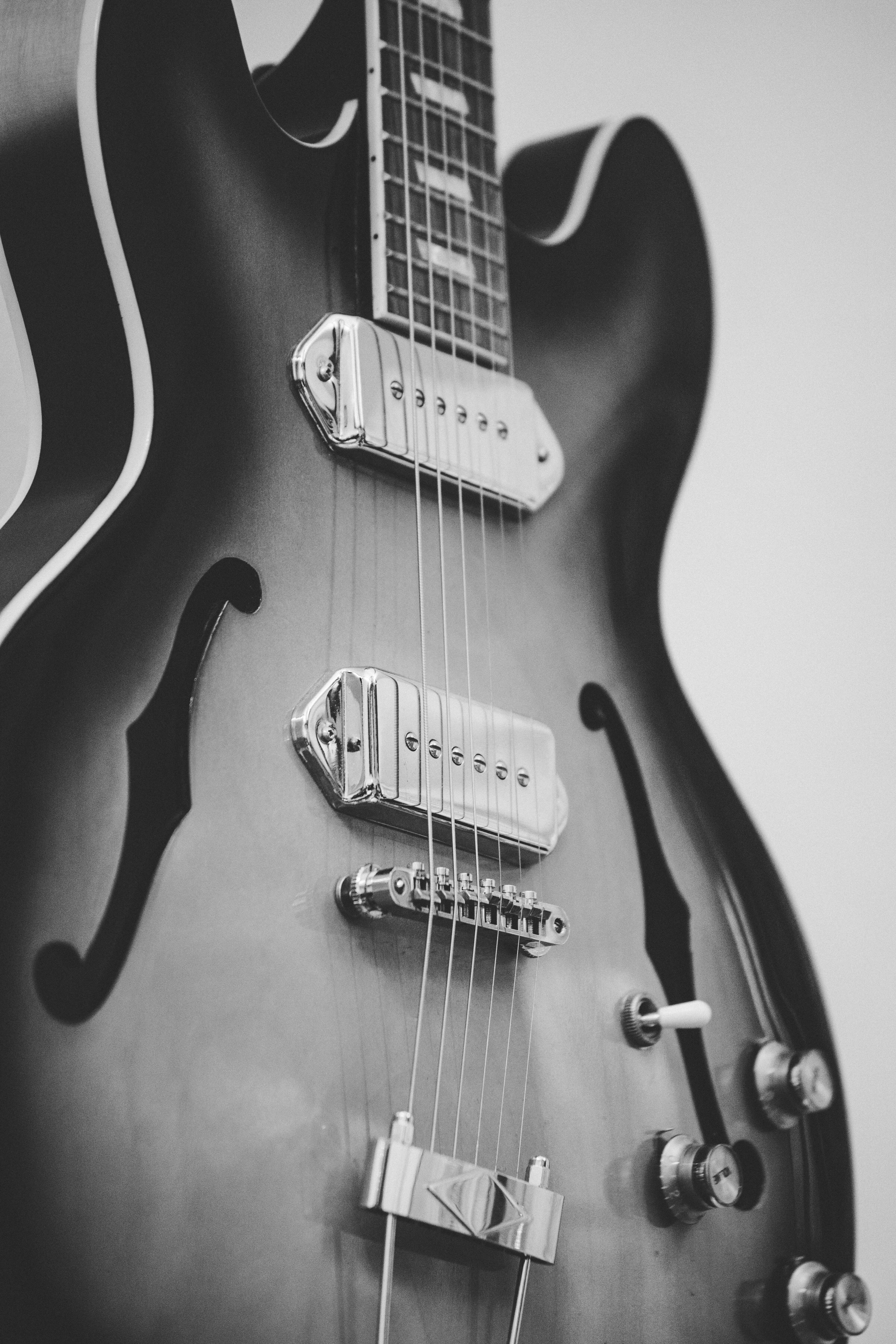 chb, guitar, music, bw, strings, electric guitar cell phone wallpapers
