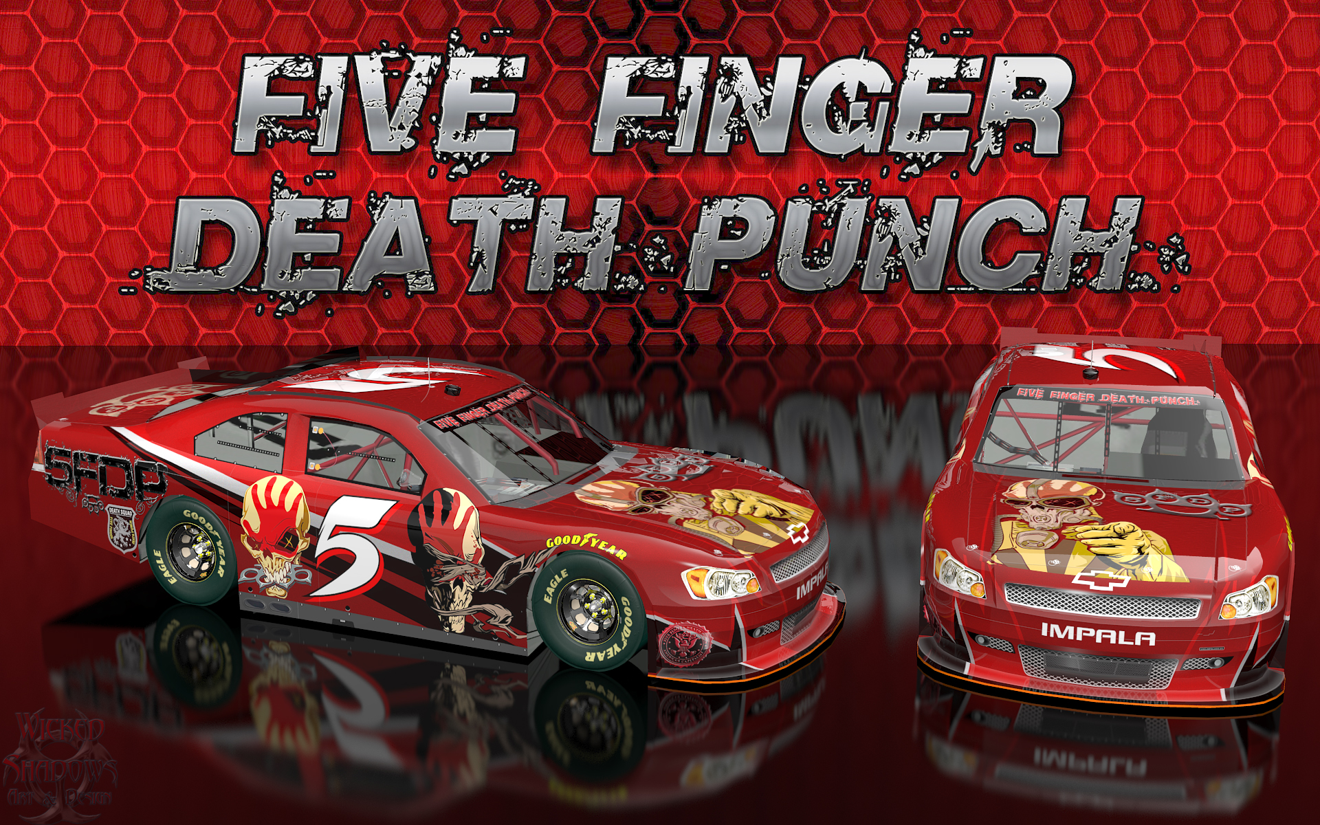 Mobile Wallpaper Death Metal heavy metal, five finger death punch, music, nascar