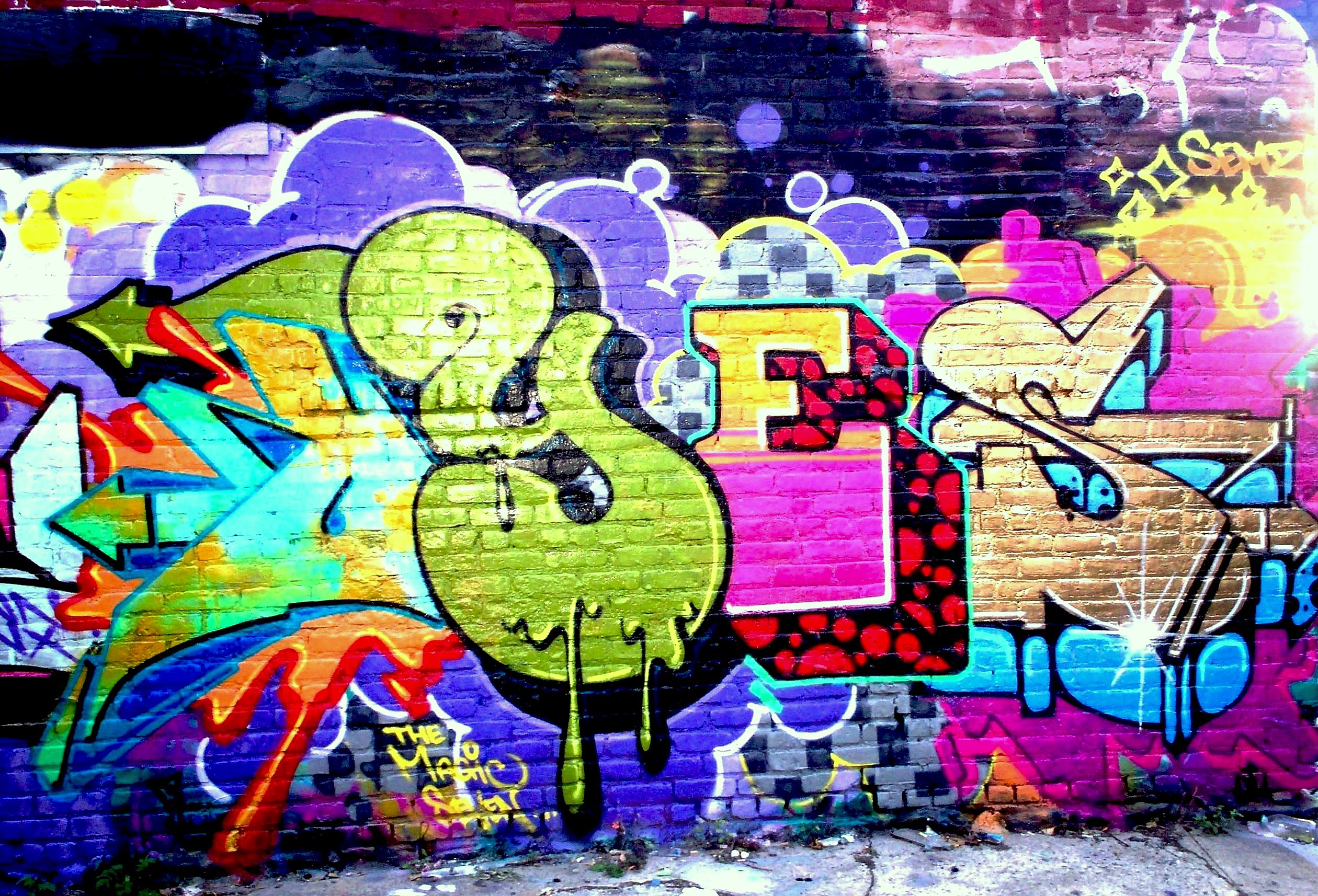 HD wallpaper graffiti, artistic