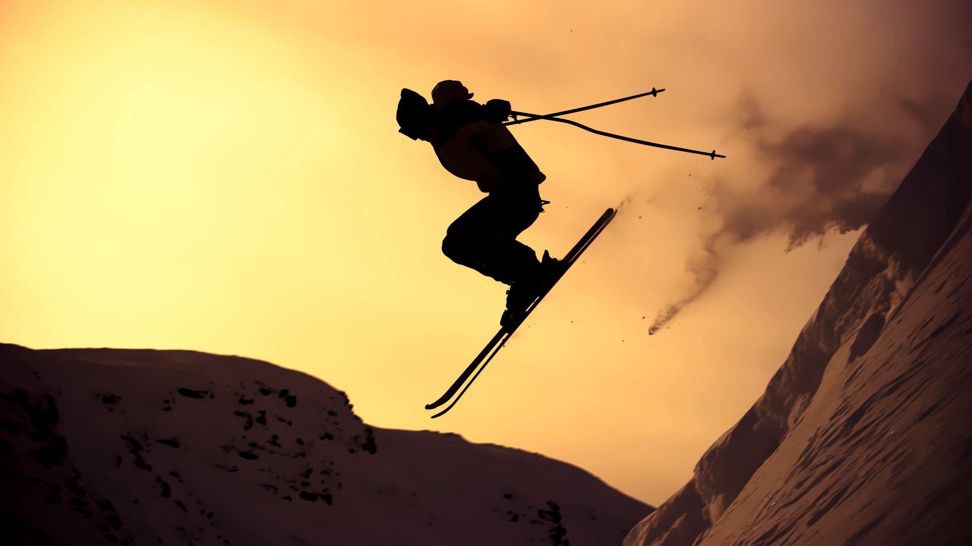 Laden Sie Alpiner Skisport HD-Desktop-Hintergründe herunter