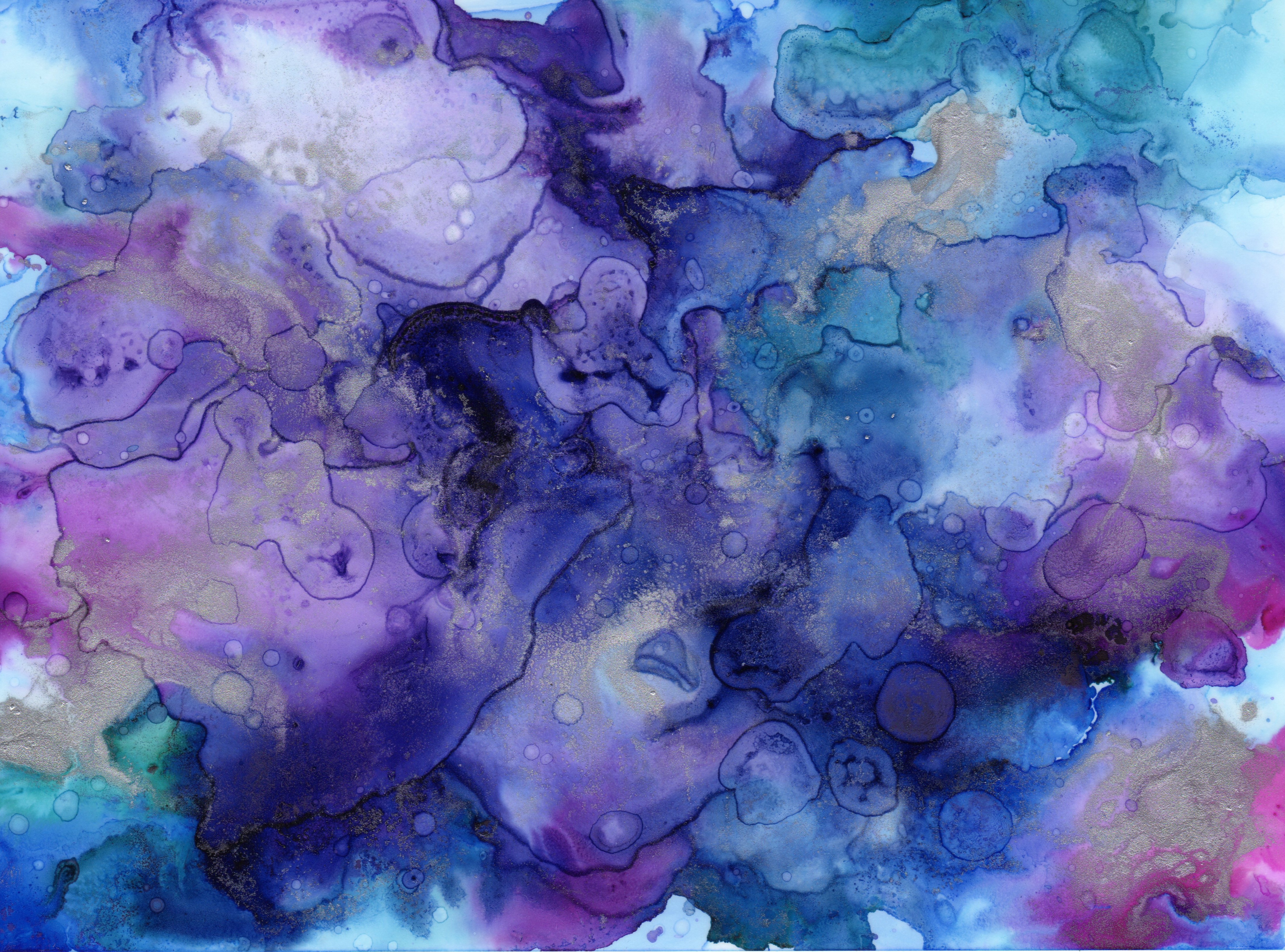 stains, spots, paint, watercolor Panoramic Wallpapers