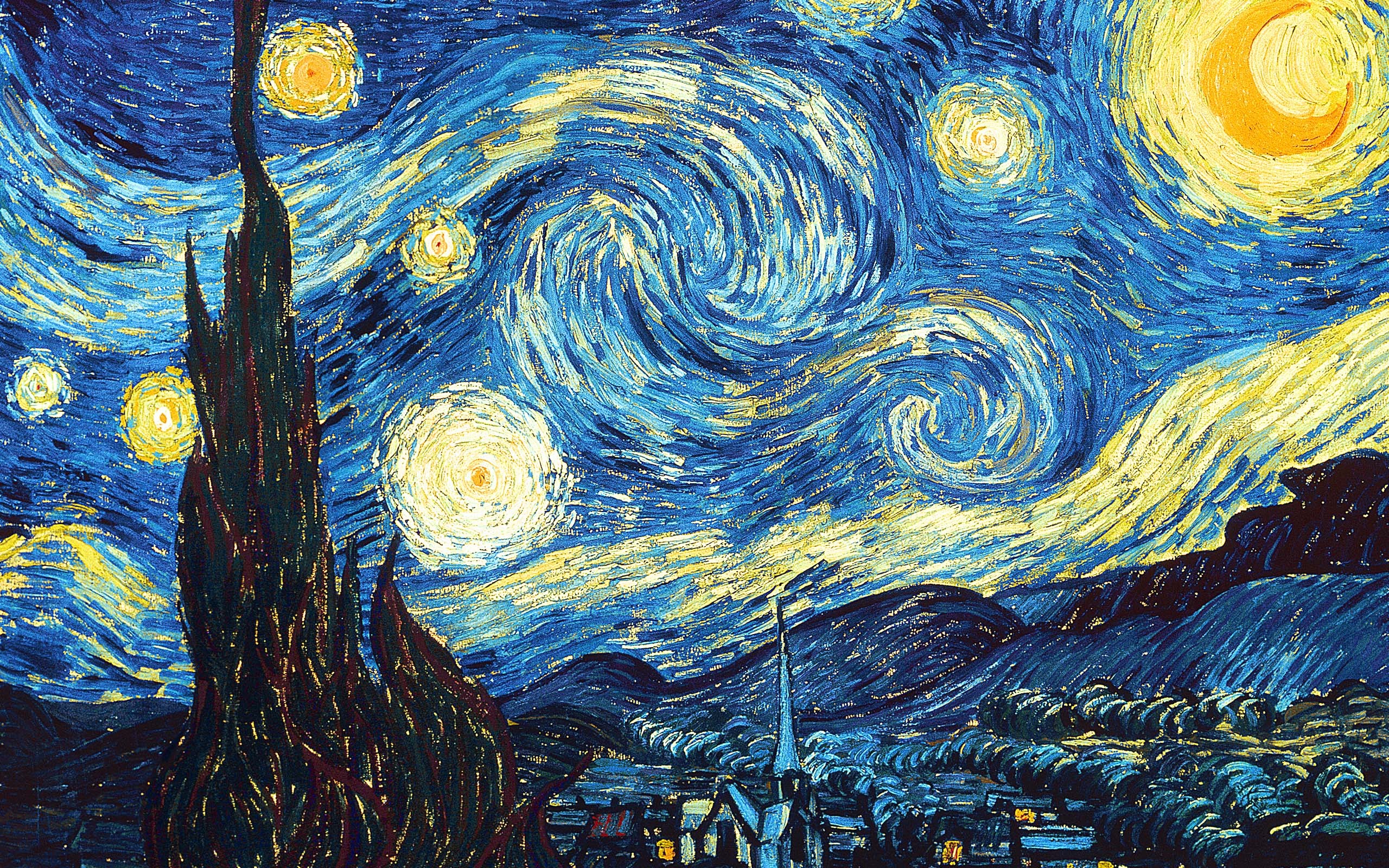 artistic, painting, vincent van gogh, night images