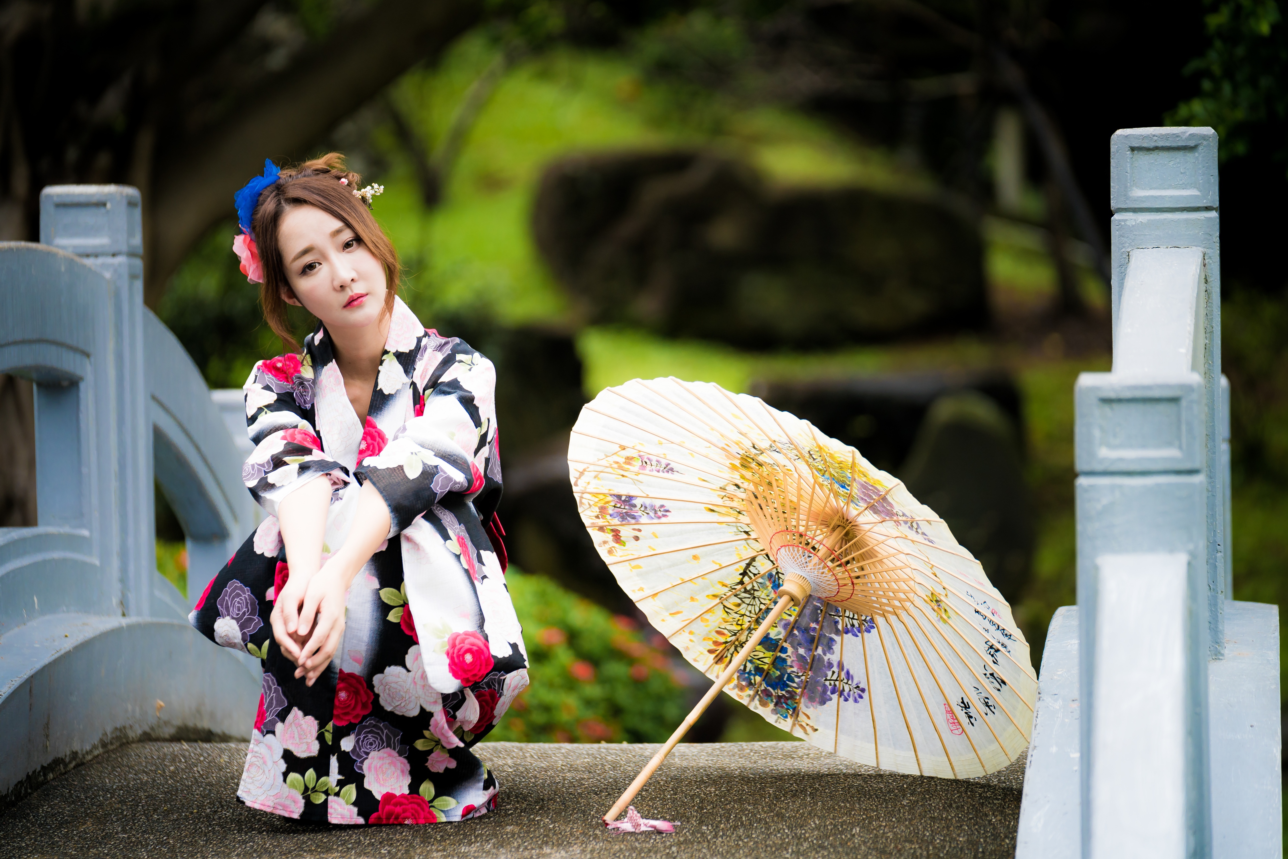 Девушки в кимоно япония
