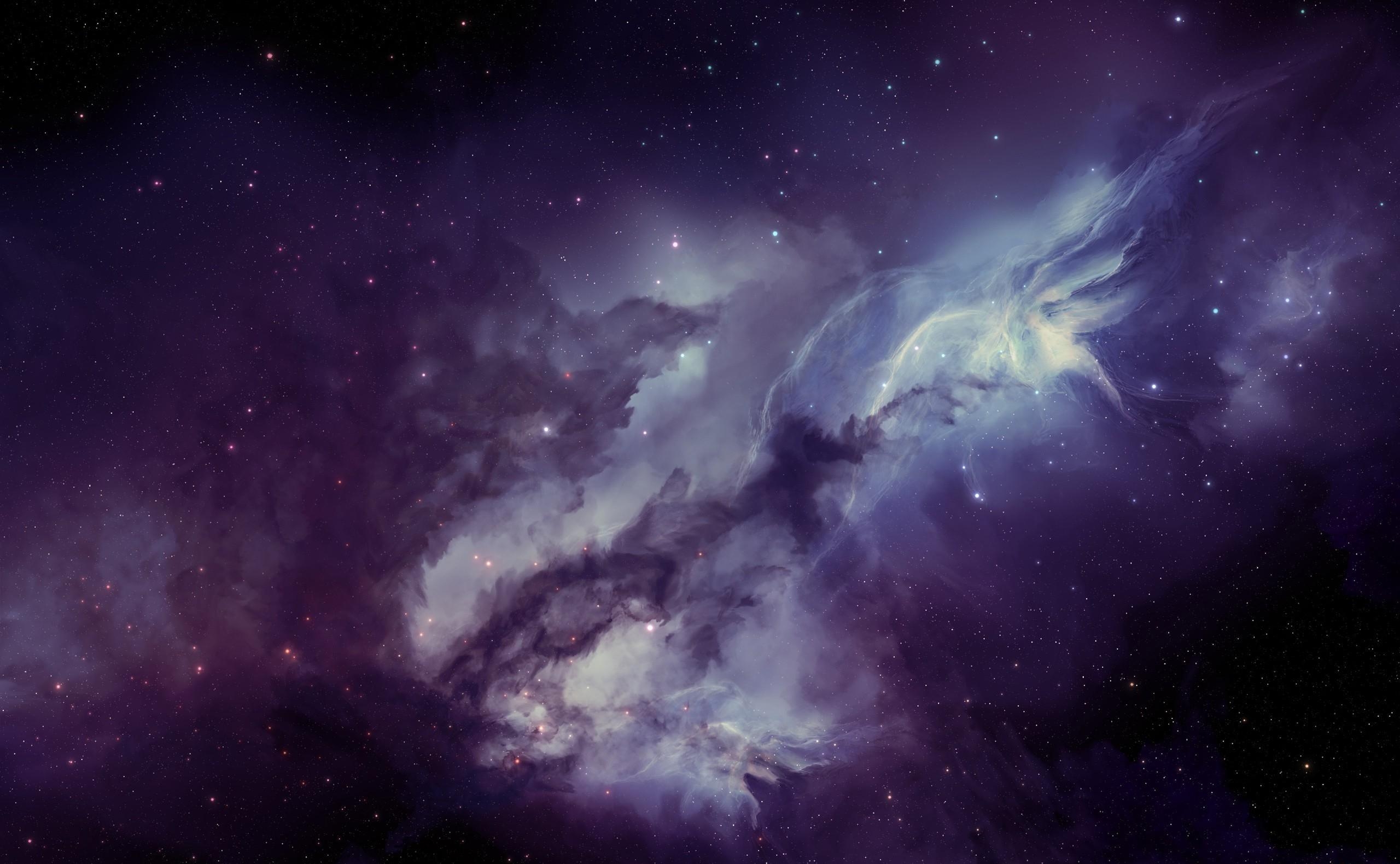 Desktop Backgrounds Blur nebula, smooth, universe, galaxy