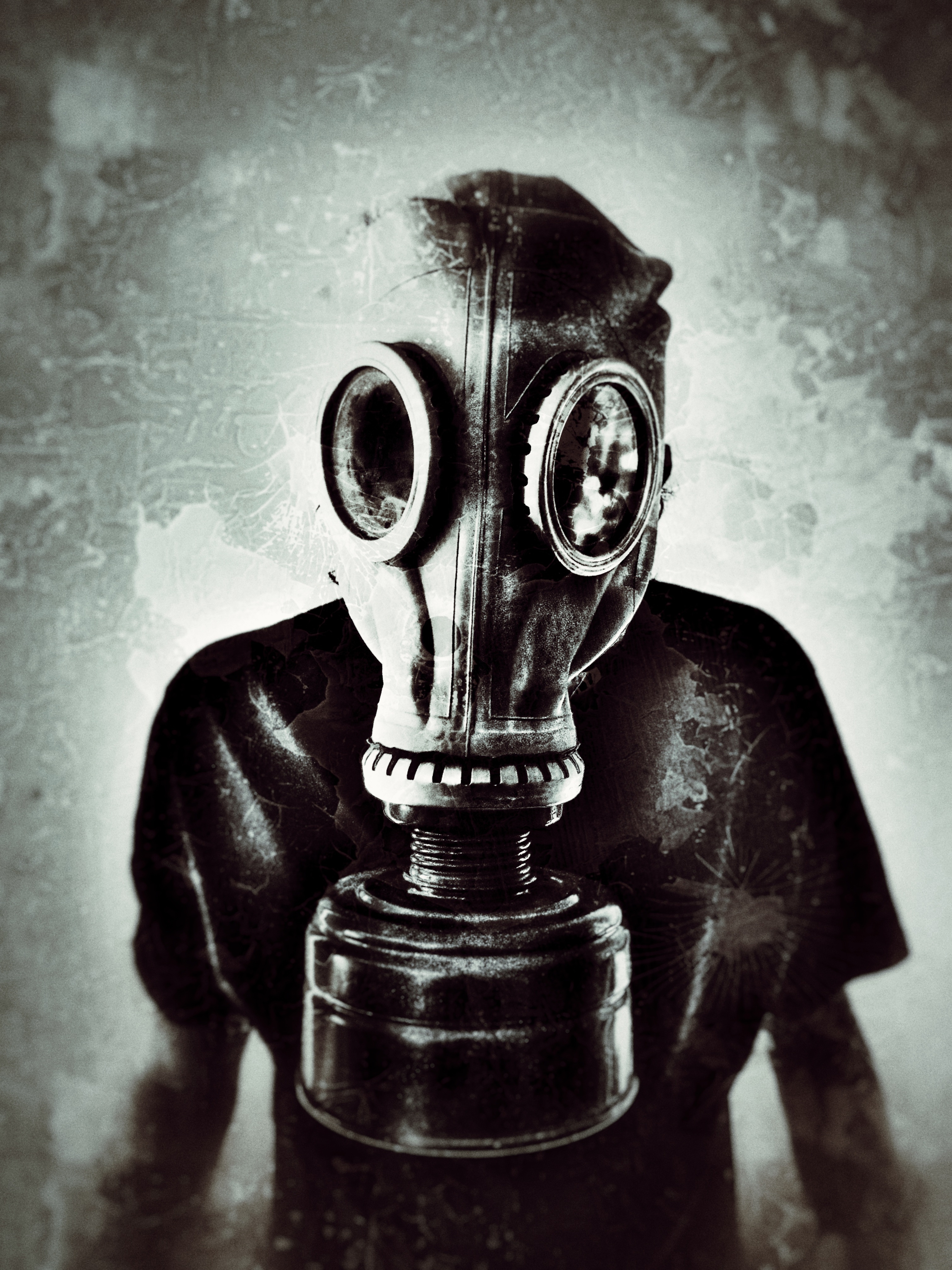 UHD wallpaper mask, gas mask, human, spots