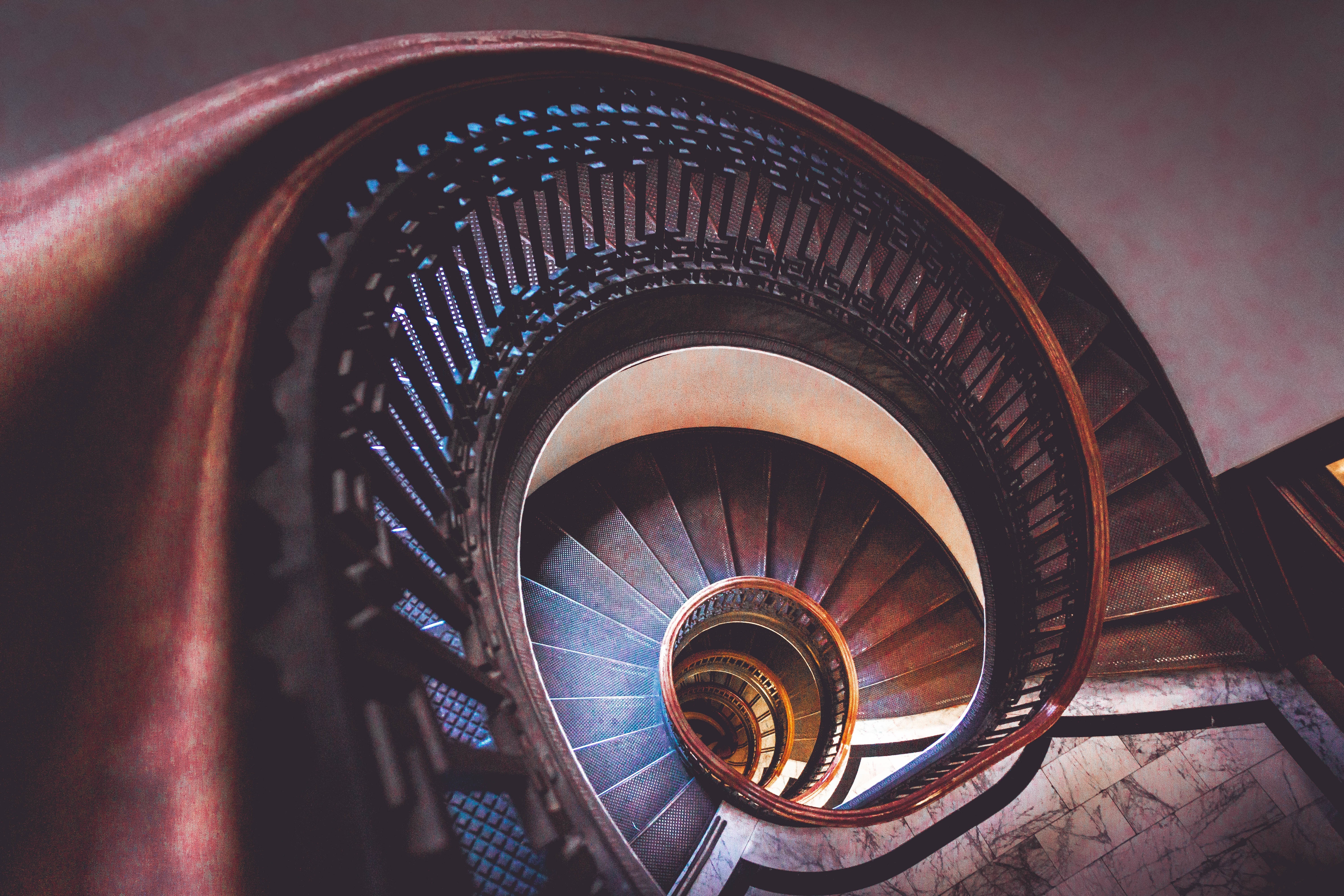 84174 Screensavers and Wallpapers Stairs for phone. Download miscellanea, miscellaneous, stairs, ladder, premises, room, spiral pictures for free