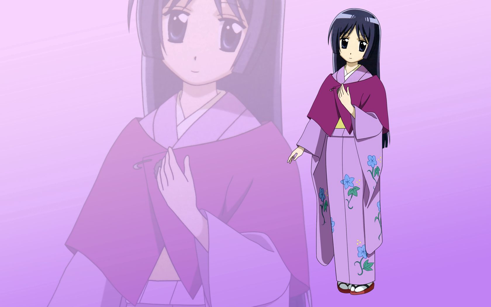 Laden Sie das Anime, Mädchen, Junge, Kimono, Jung-Bild kostenlos auf Ihren PC-Desktop herunter