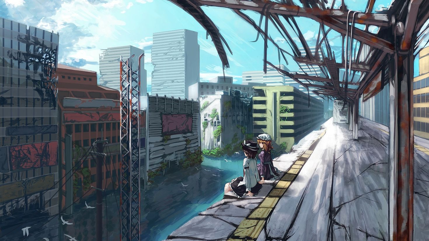 Безумный город аниме