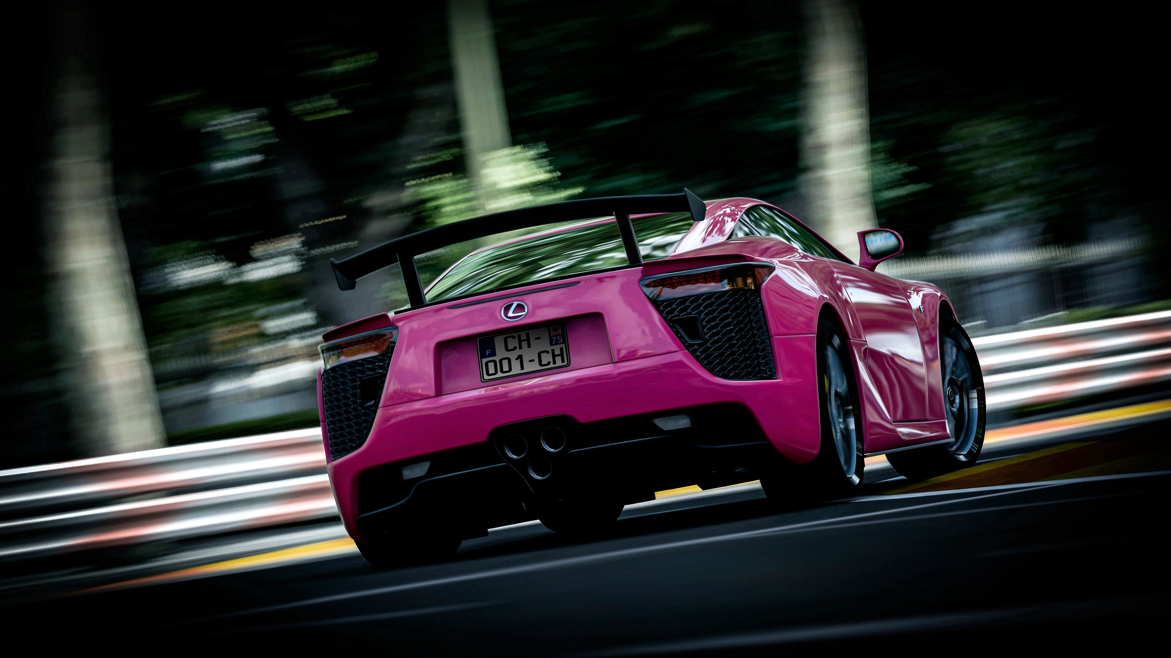 Cool Backgrounds rear view, lexus, cars, blur Pink