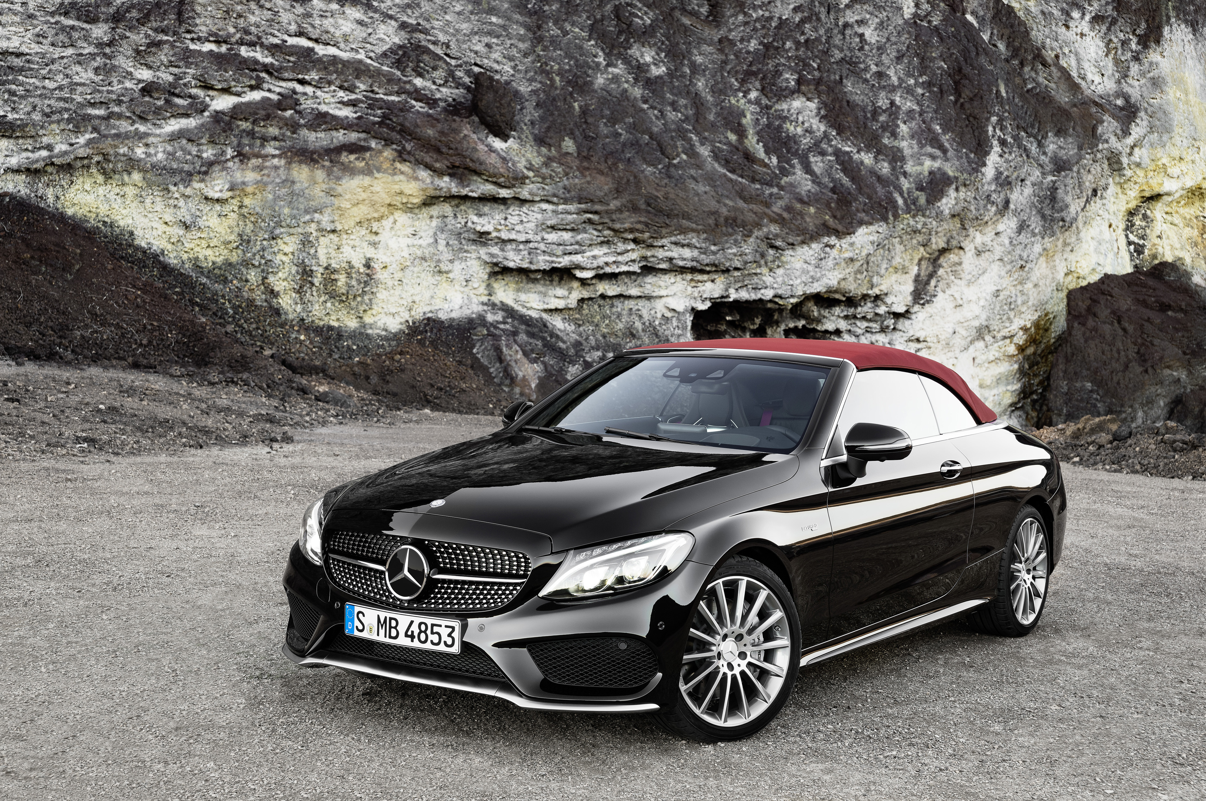 Phone Background Full HD cabriolet, cars, mercedes-benz, c-class
