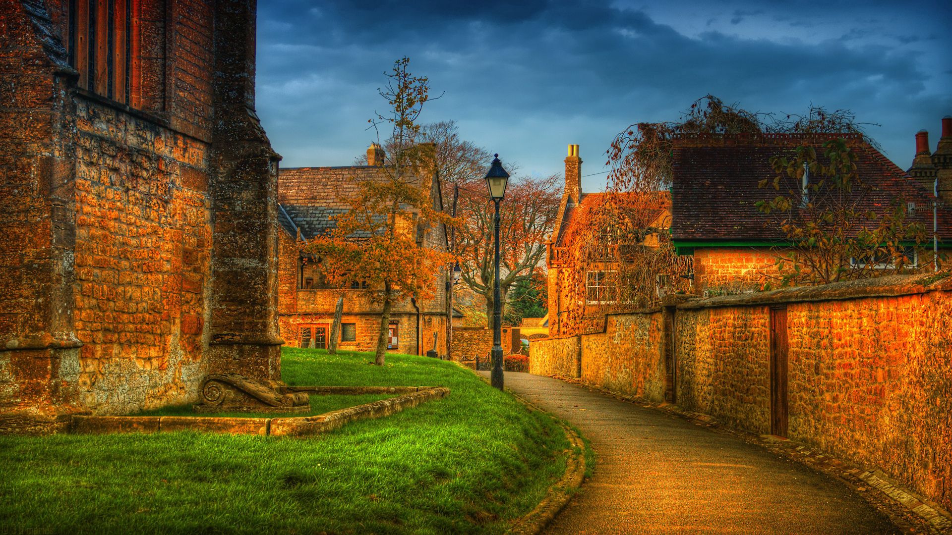 park, walls, europe, hdr Cities HQ Background Wallpapers
