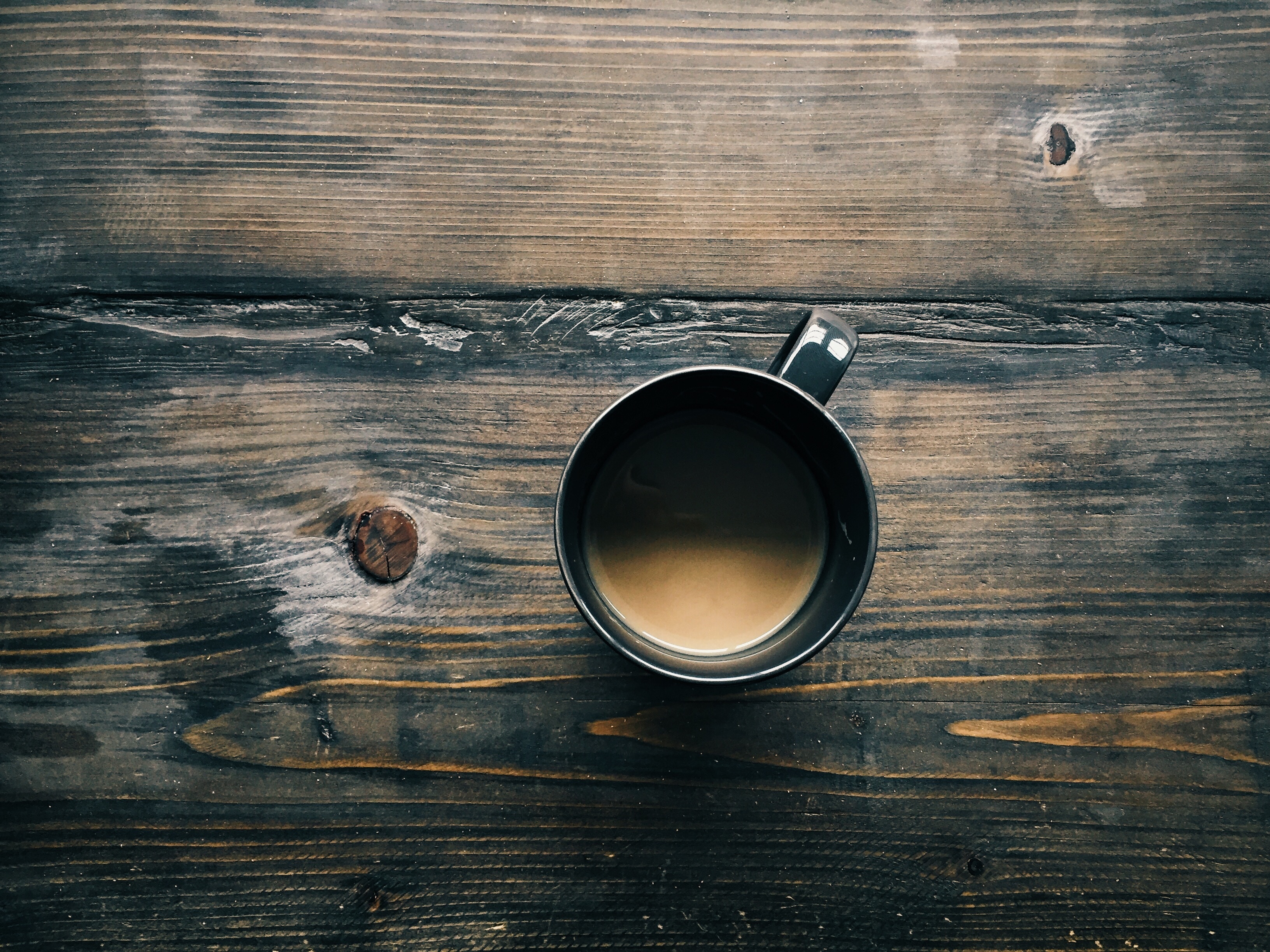 android minimalism, cup, coffee, wood surface, wooden surface
