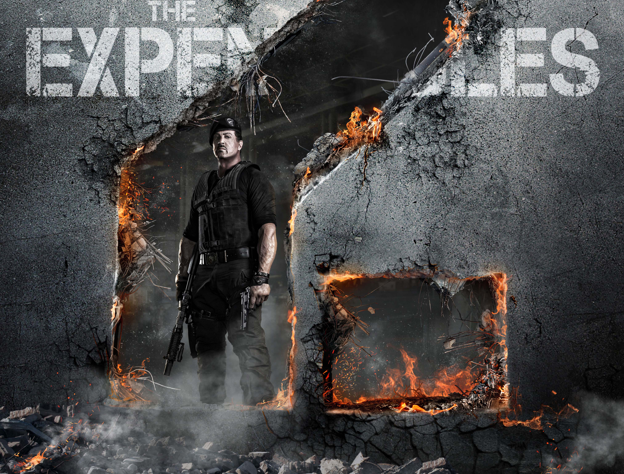 HD wallpaper movie, the expendables 2, barney ross, sylvester stallone, the expendables
