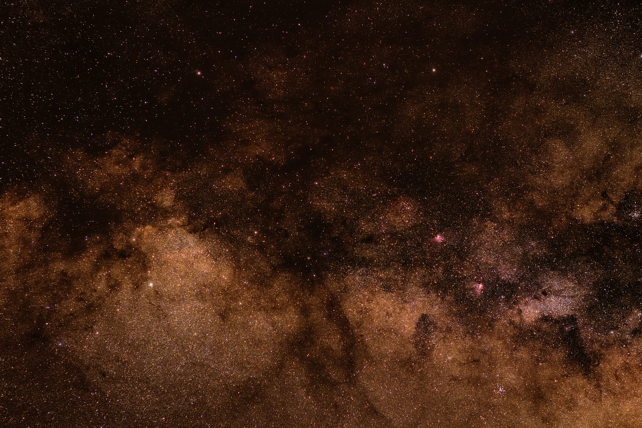 brown, universe, stars, nebula, galaxy
