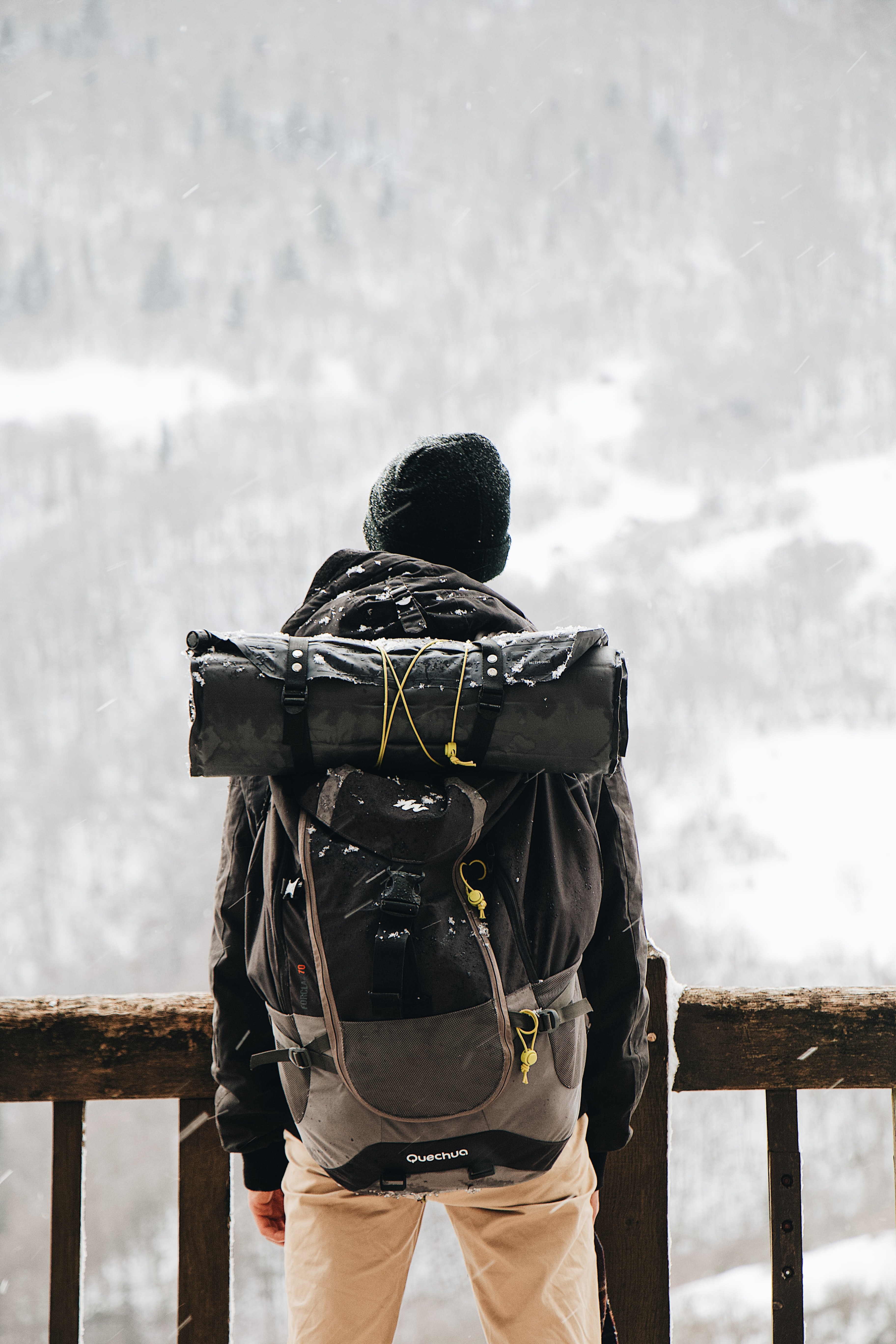 human, miscellanea, snow, miscellaneous, journey, person, backpack, rucksack, tourist High Definition image