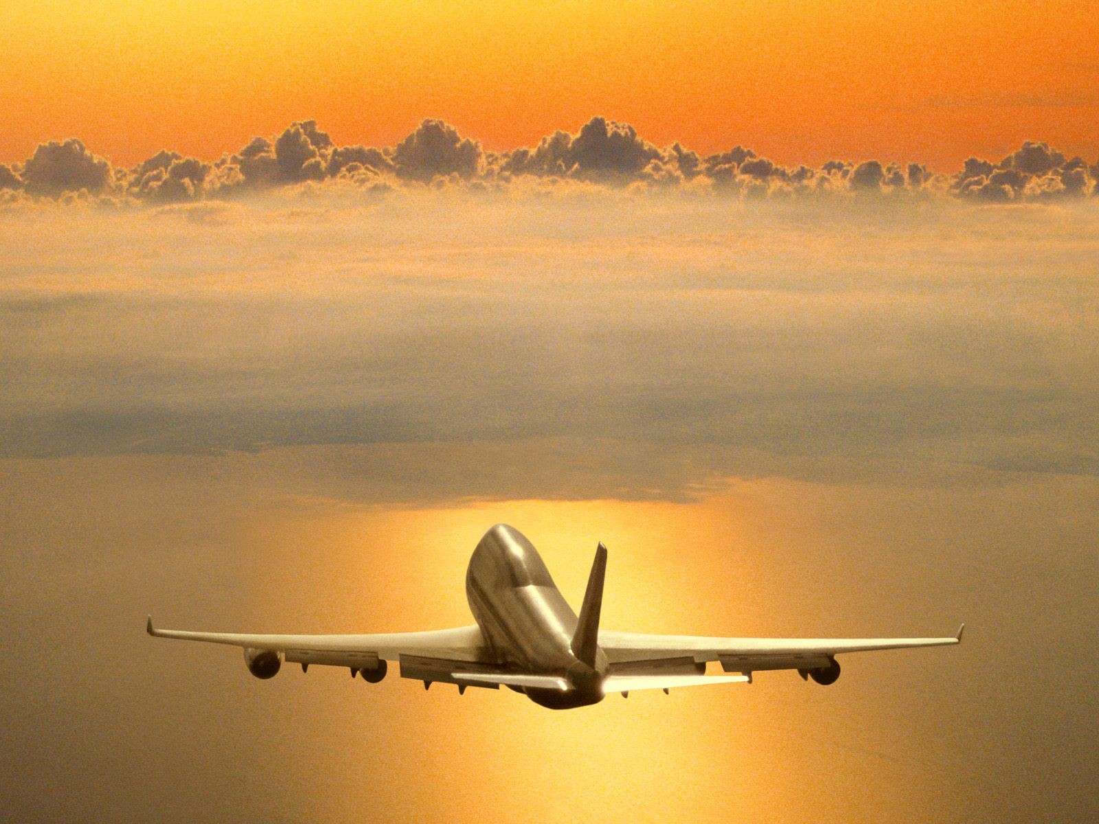 Mobile HD Wallpaper Silver yellow, aircraft, airplane, cloud