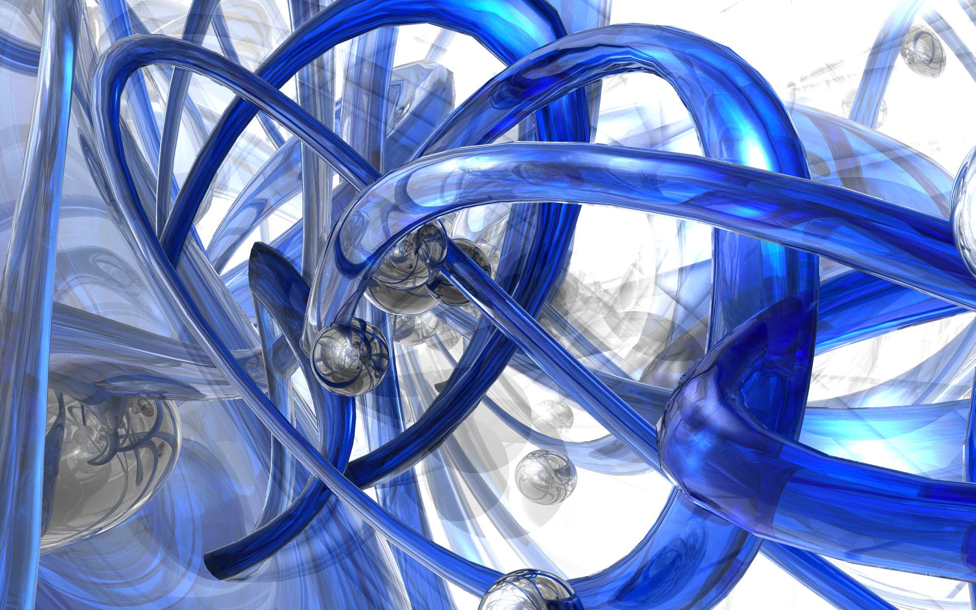 3d, abstract, cgi, blue for android