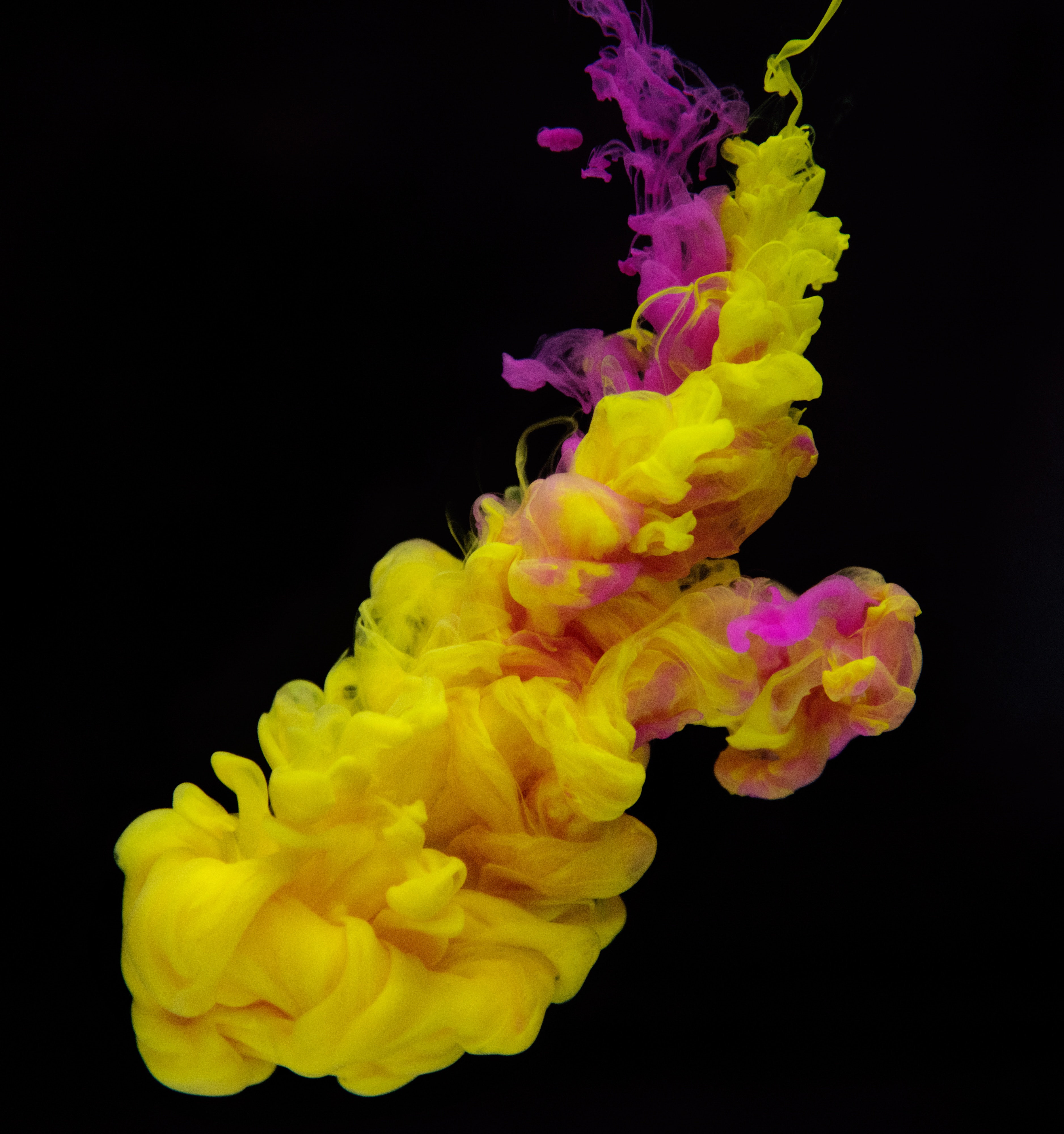abstract, yellow, liquid, paint Clot HQ Background Images
